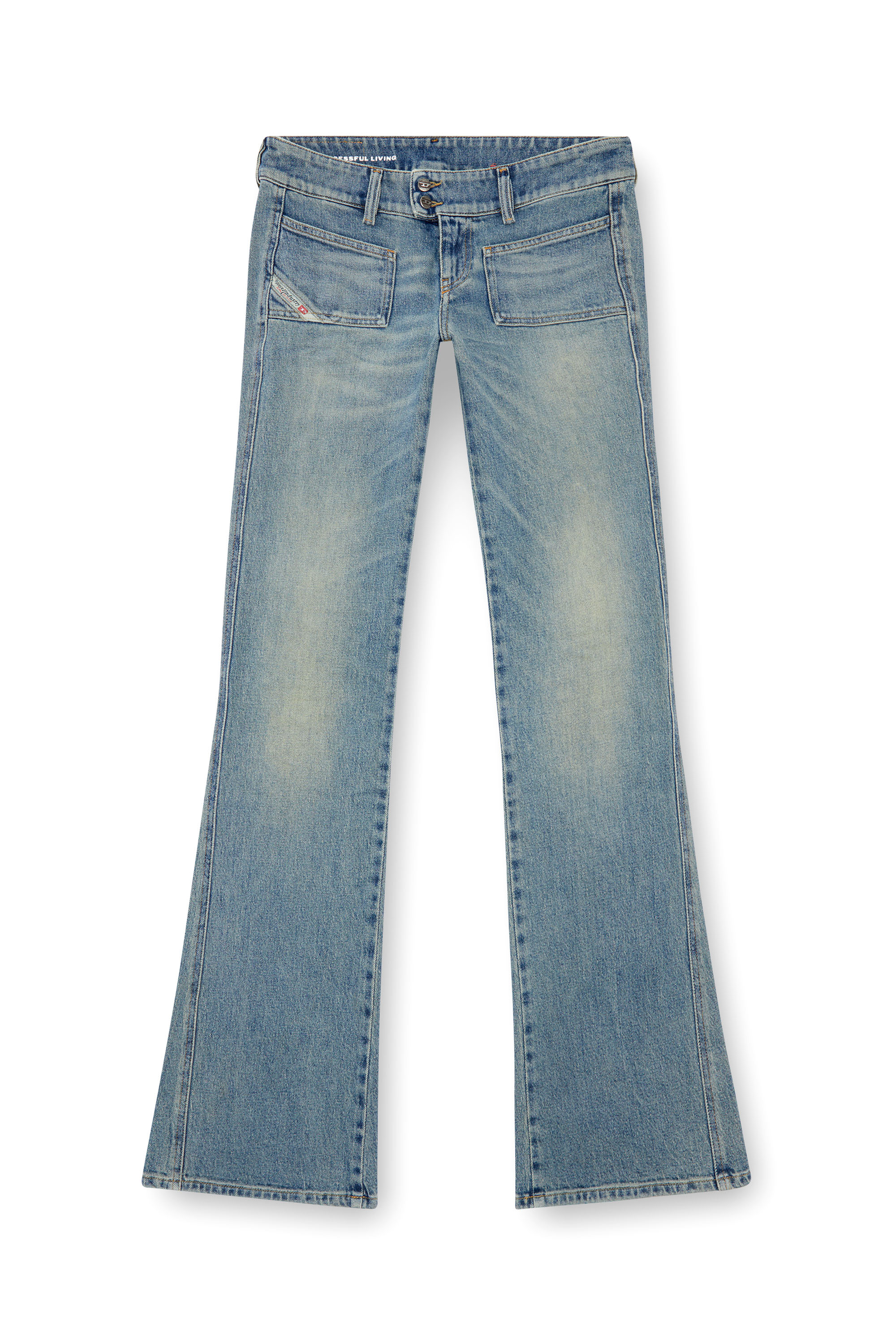 Diesel - Female's Bootcut Jeans D-Hush 09J55, ライトブルー - 2