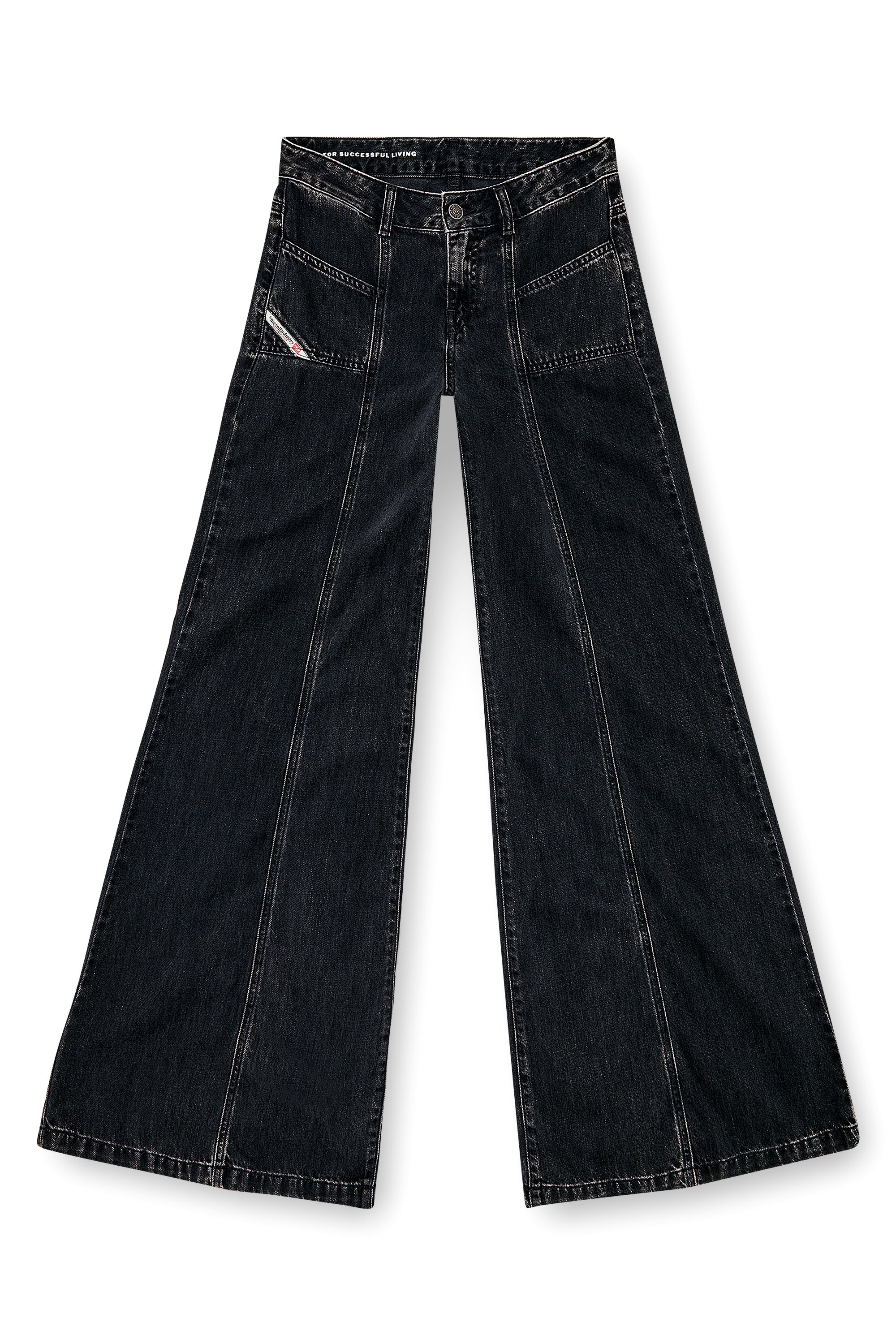 Diesel - Female's Flare Jeans D-Akii 068HN, ブラック/ダークグレー - 6