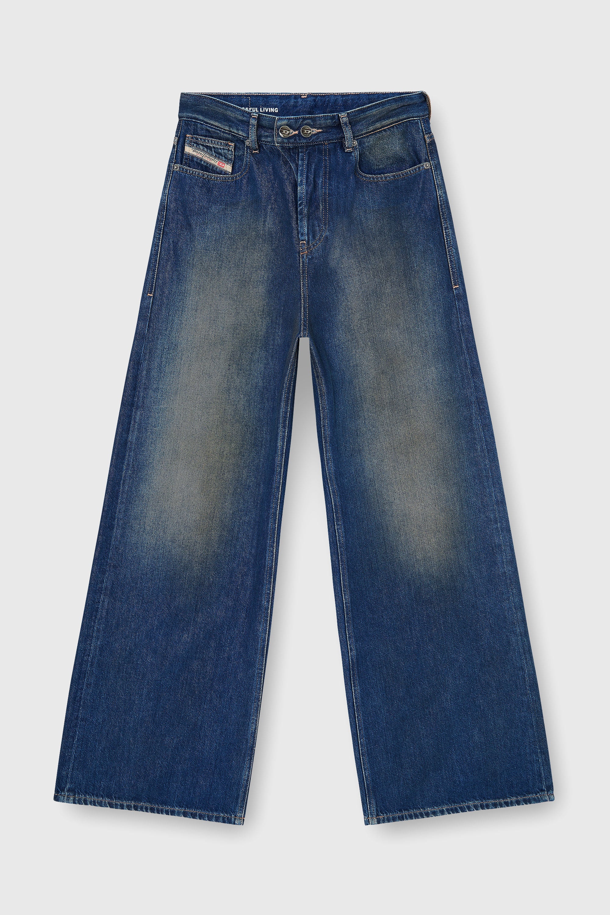 Diesel - Female's Relaxed Jeans 1996 D-Sire 09P47, ダークブルー - 2