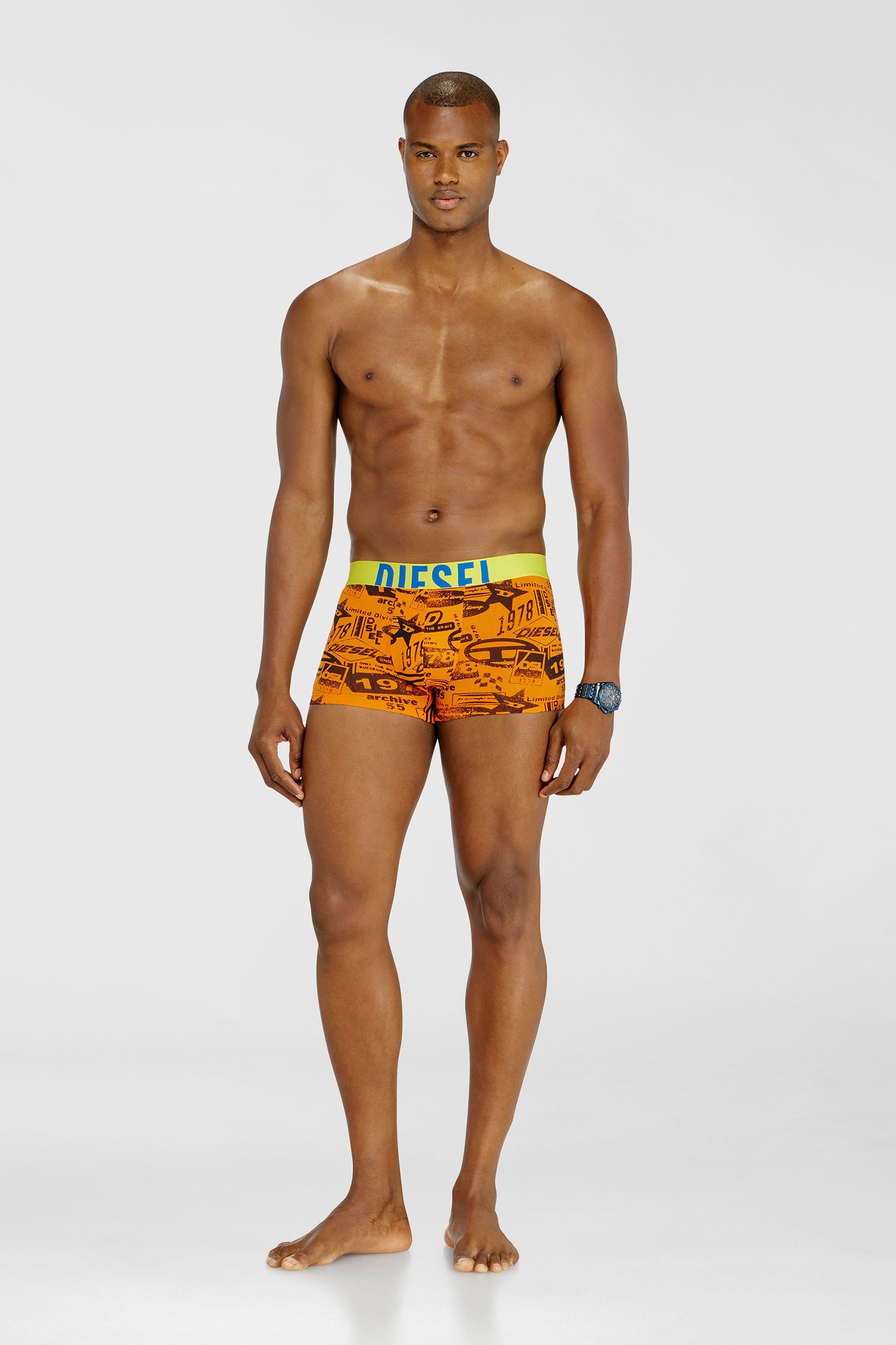 Diesel - DAMIEN-D-POP-40, Male's ボクサーパンツ in オレンジ - 1