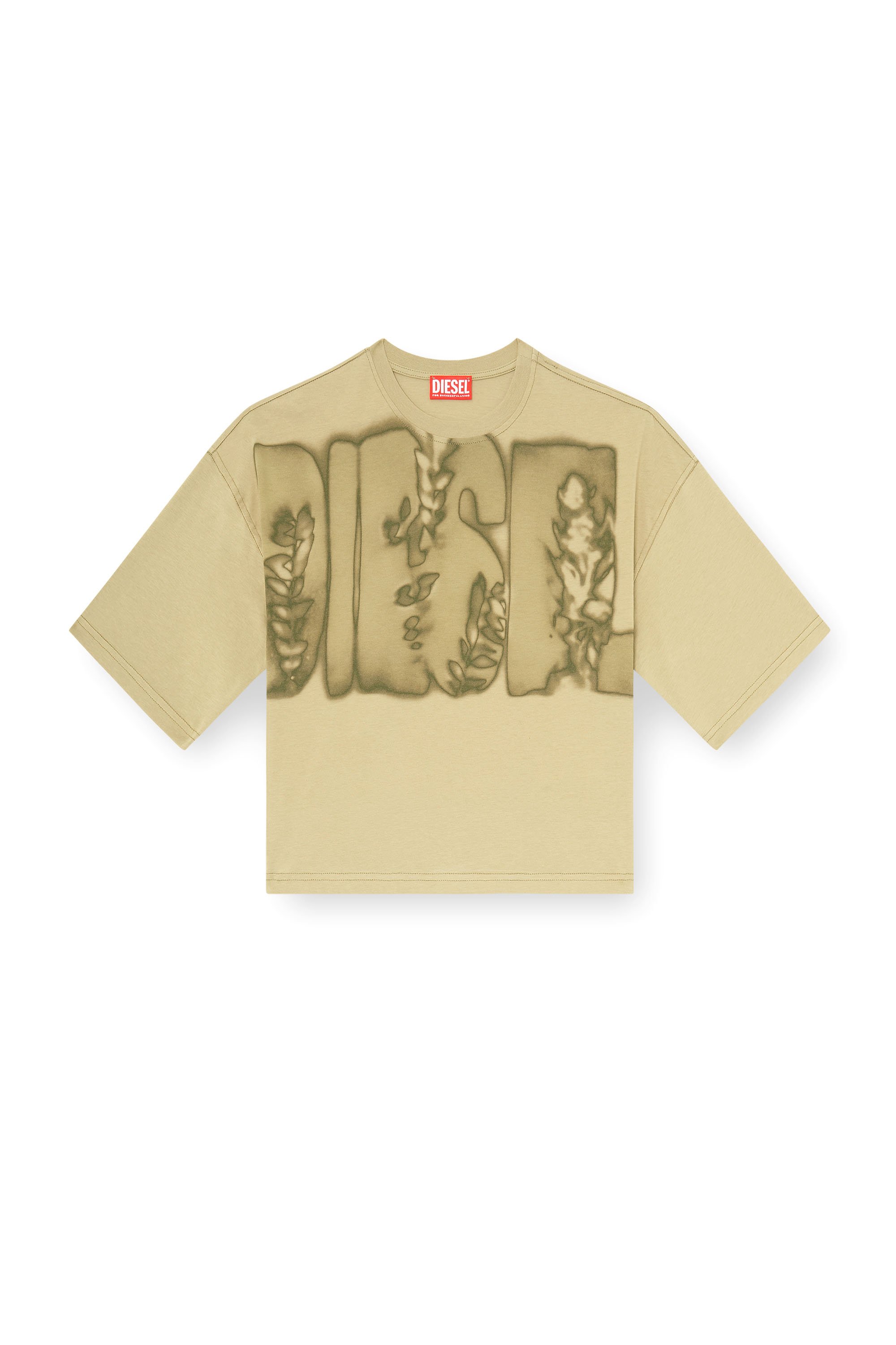 Diesel - T-CROPYN-AA1, Female's Tシャツ in グリーン - 2