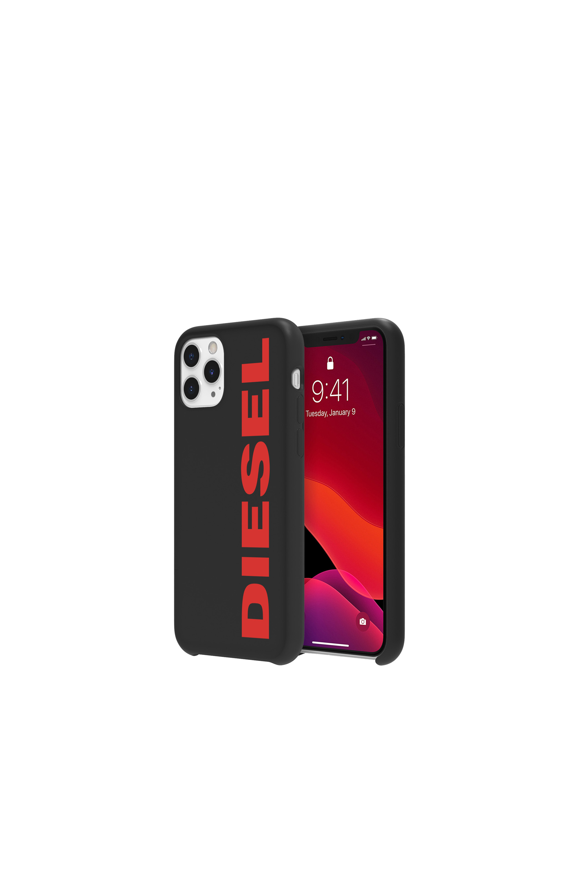 Diesel - DIPH-028-STBR, Unisex's Printed co-mold case for iPhone 11 Pro in ブラック/レッド - 1