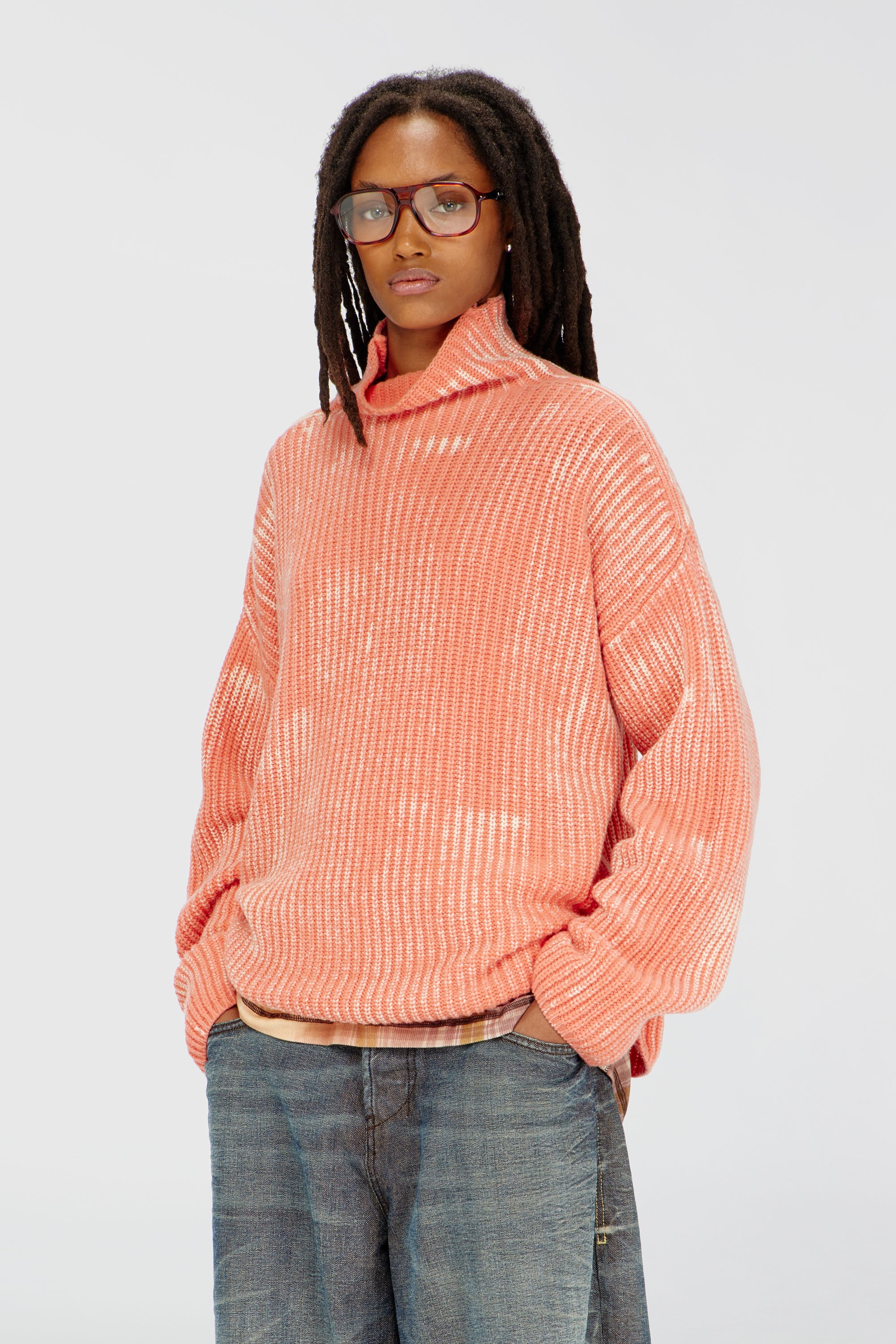 Diesel - M-AMET, Female's プルオーバーニット in コーラルローズ - 1
