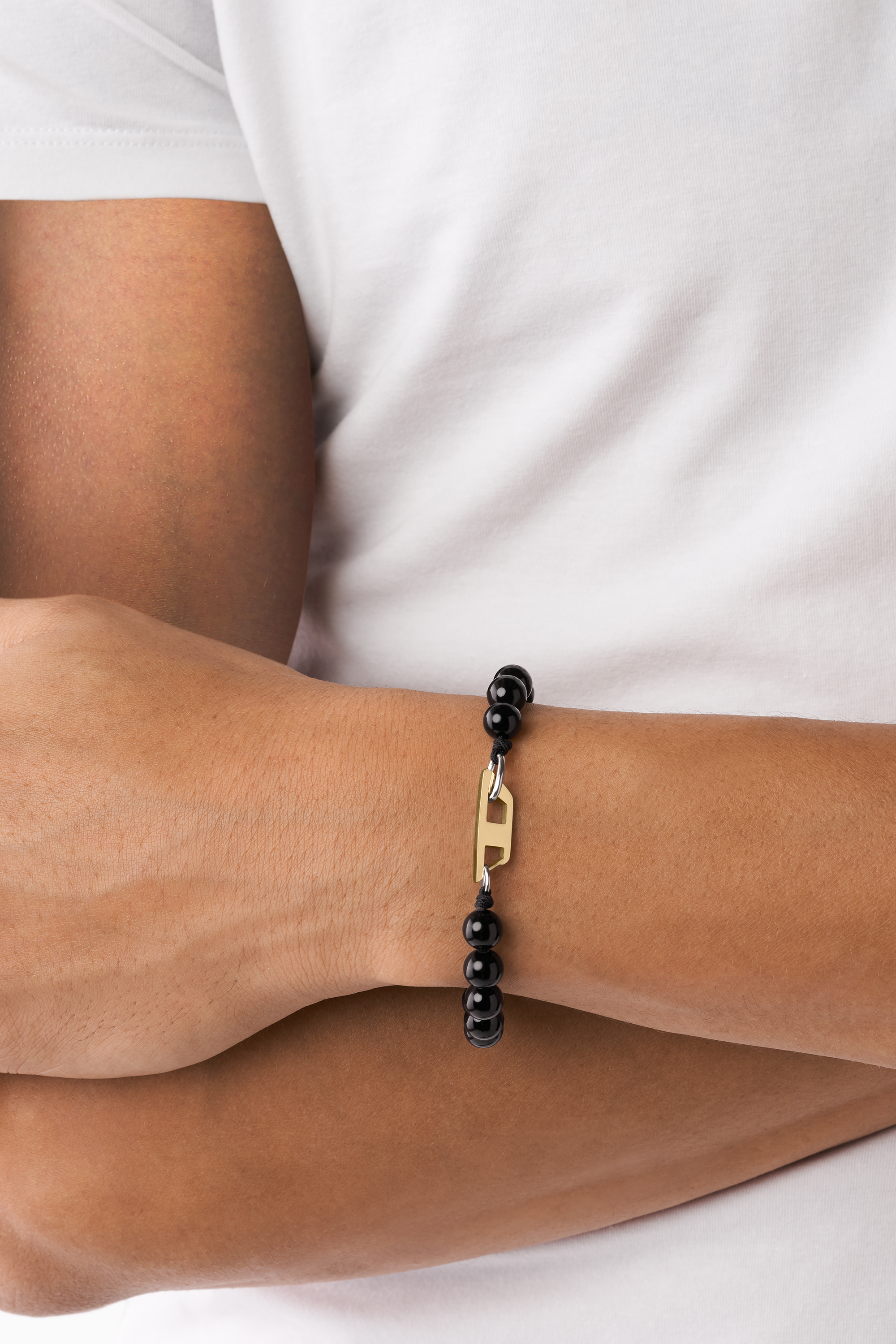 Diesel - DX1341, Unisex's ジュエリー ブレスレット in ブラック/ゴールド - 3