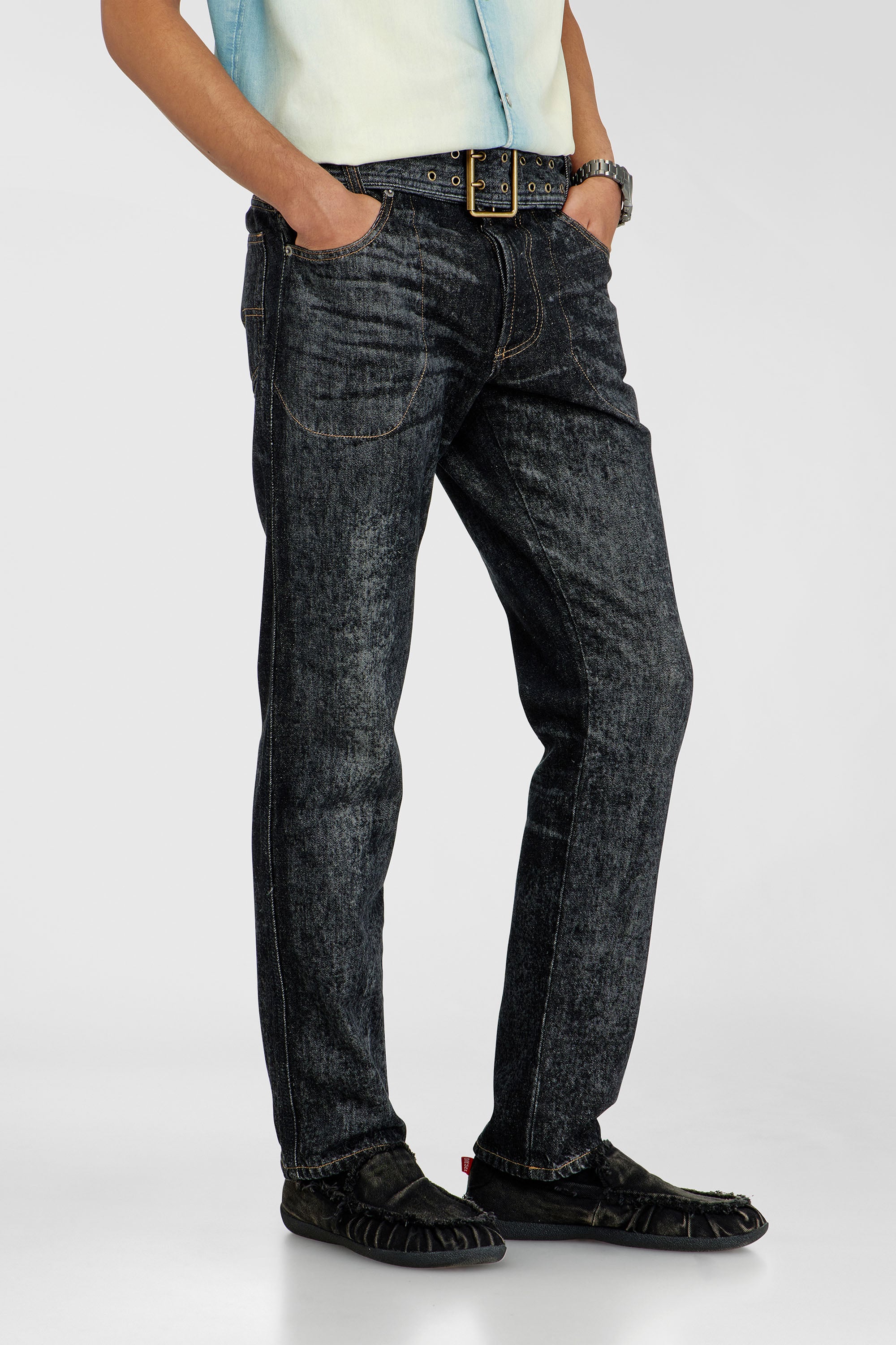 Diesel - Male's Slim Jeans D-Villus 09Q24, ブラック/ダークグレー - 7