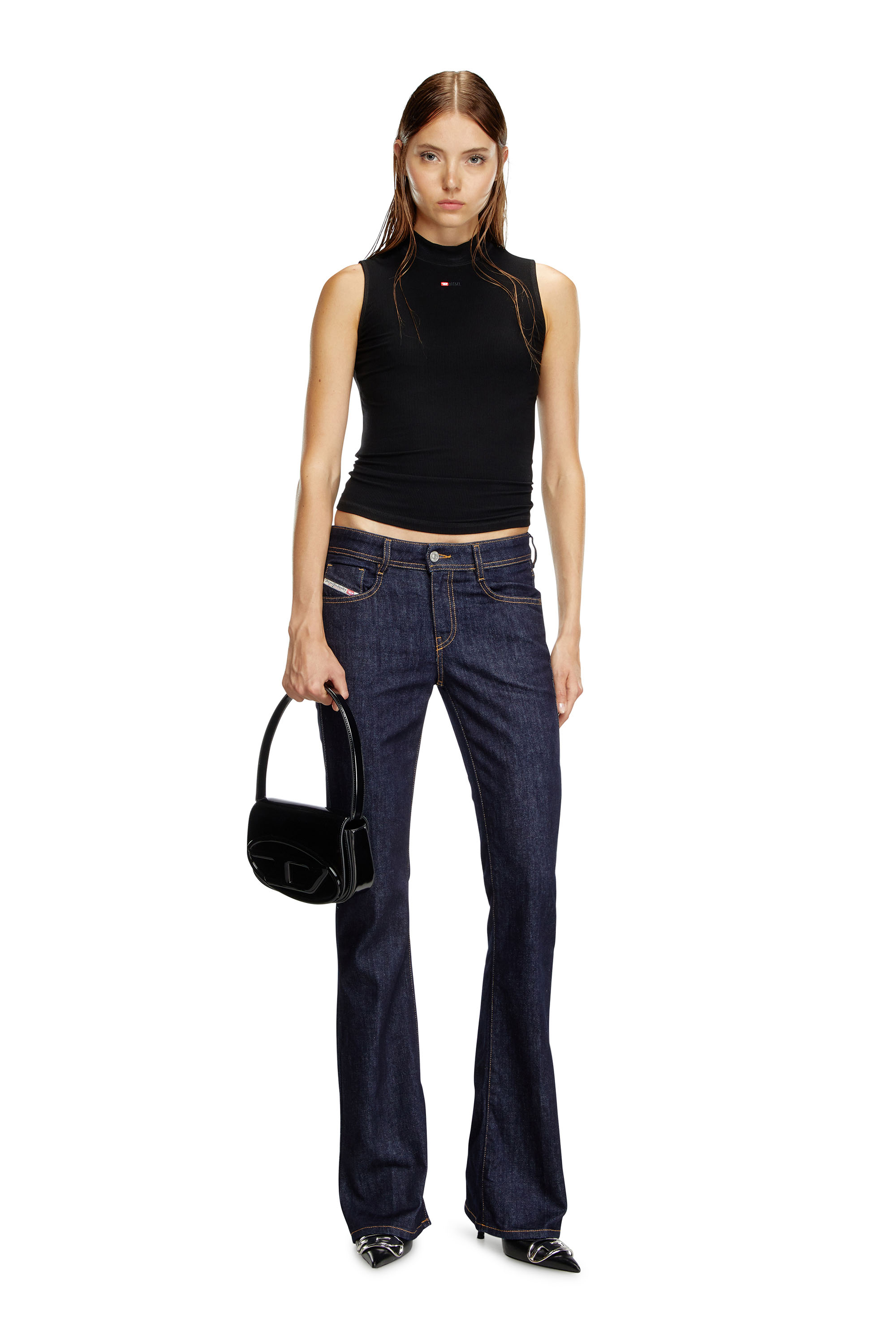 Diesel - 1DR, Female's カウレザーショルダーバッグ in ブラック - 6