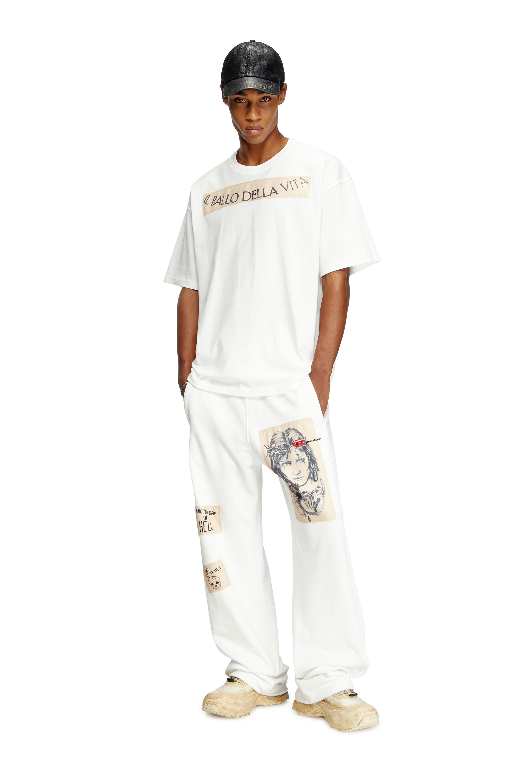 Diesel - T-BOXT-BALLO-DD, Unisex's Tシャツ in ホワイト - 1