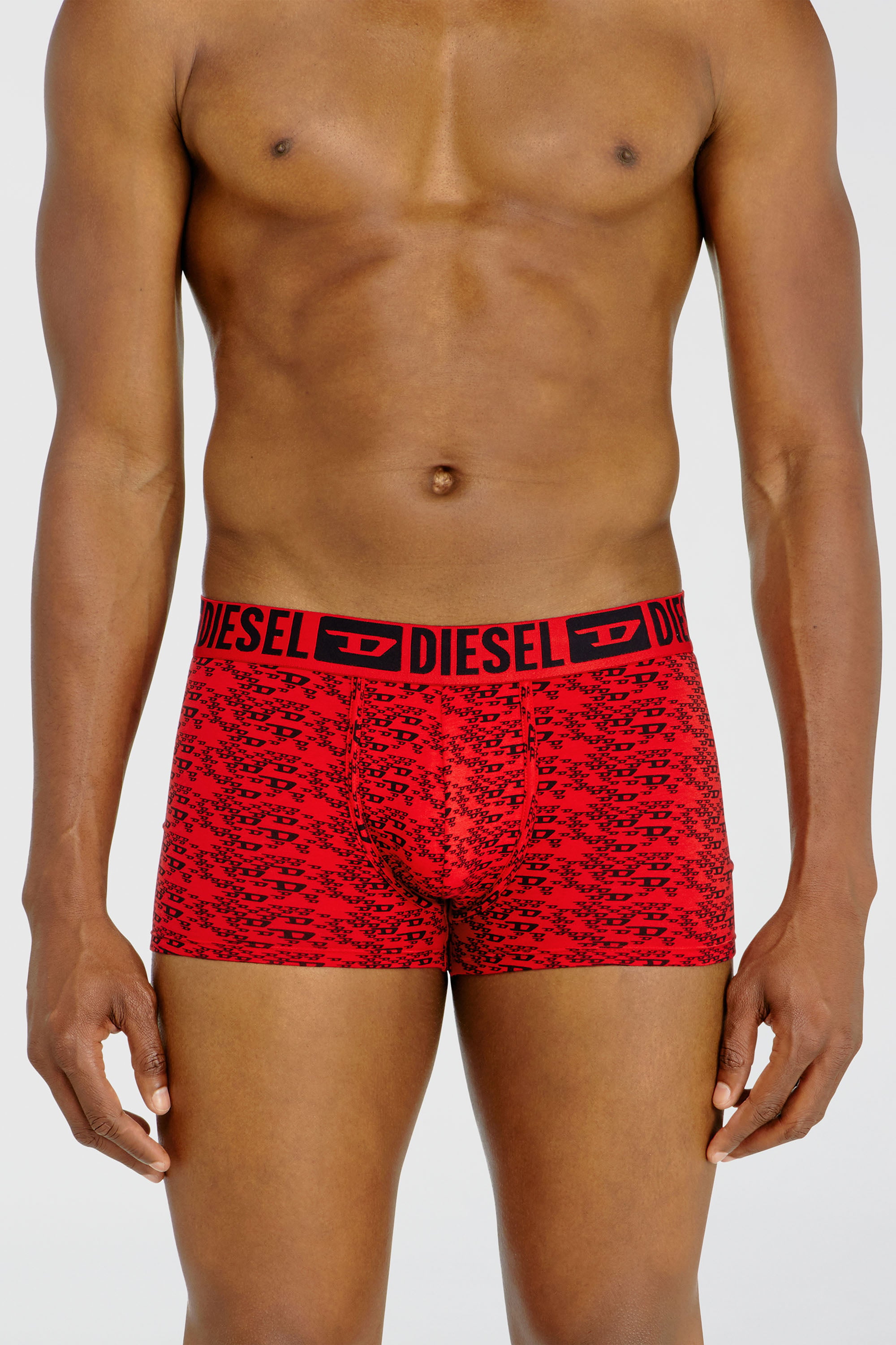 Diesel - MIKE-D-CORE-3PACK, Male's ボクサーパンツ 3枚パック in ブラック/レッド - 3