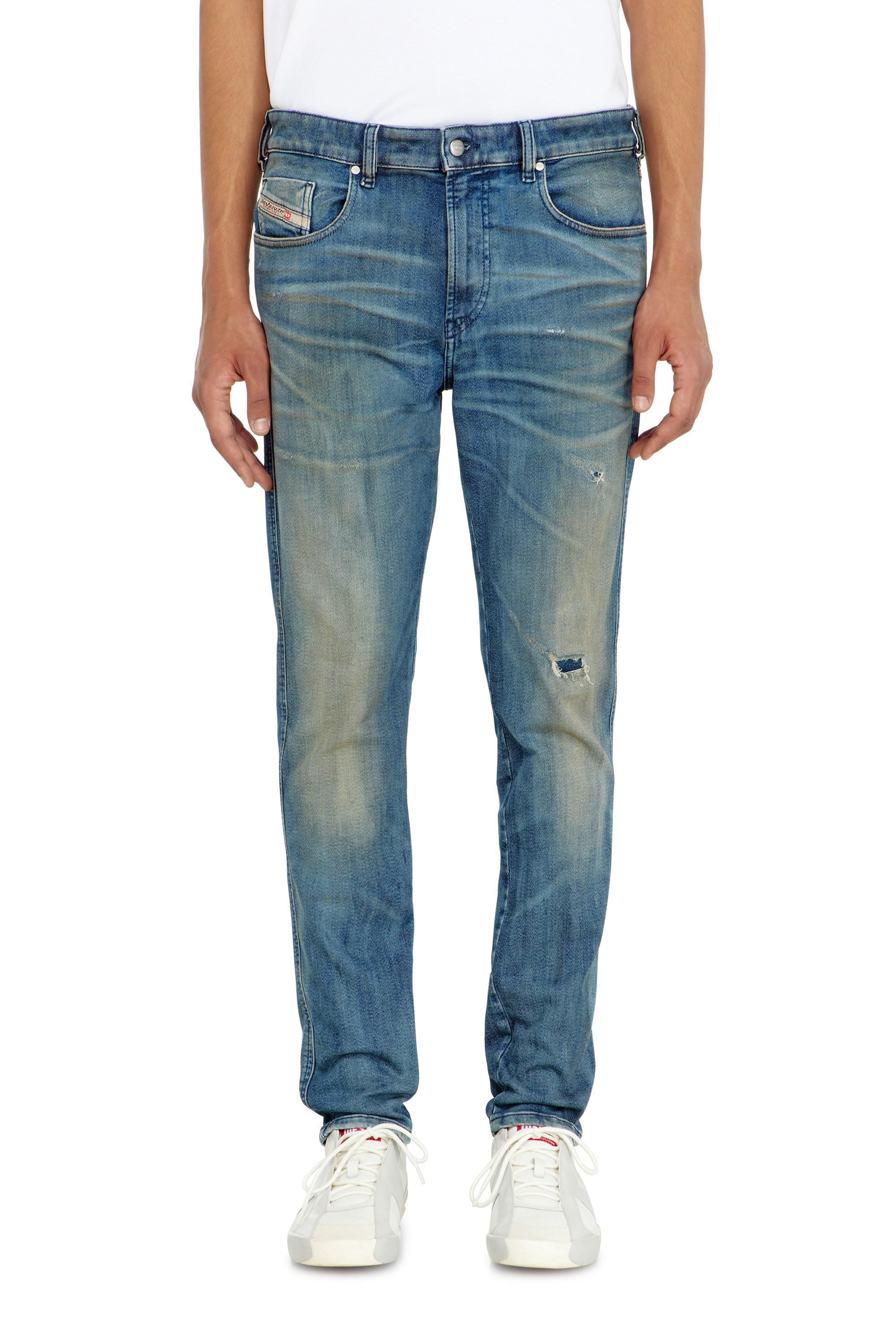 Diesel - Male's Slim 2062 D-Strukt Joggjeans&reg; 09P98, ミディアムブルー - 2