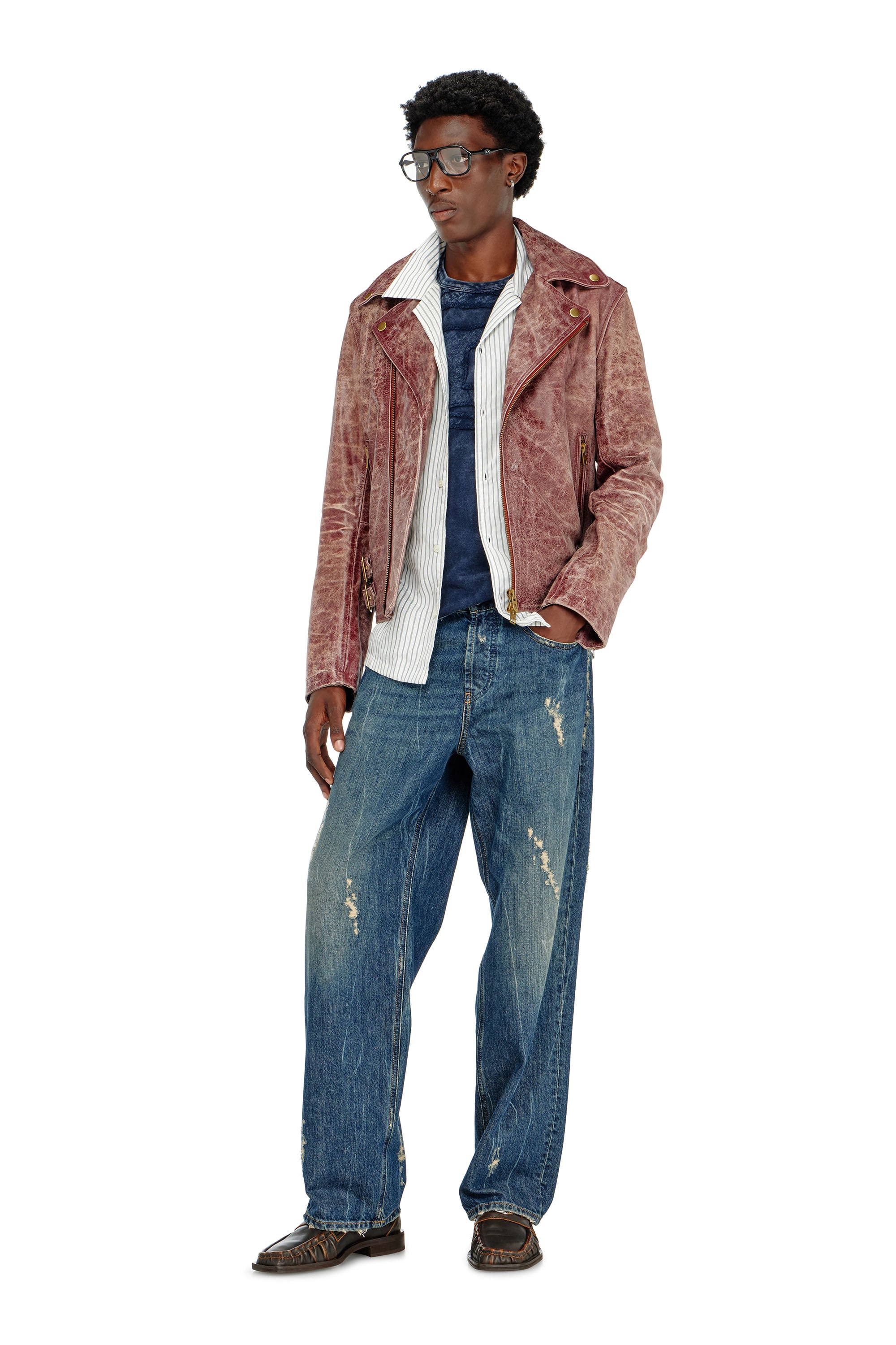 Diesel - T-BOXT-DEN, Male's Tシャツ in ミディアムブルー - 1