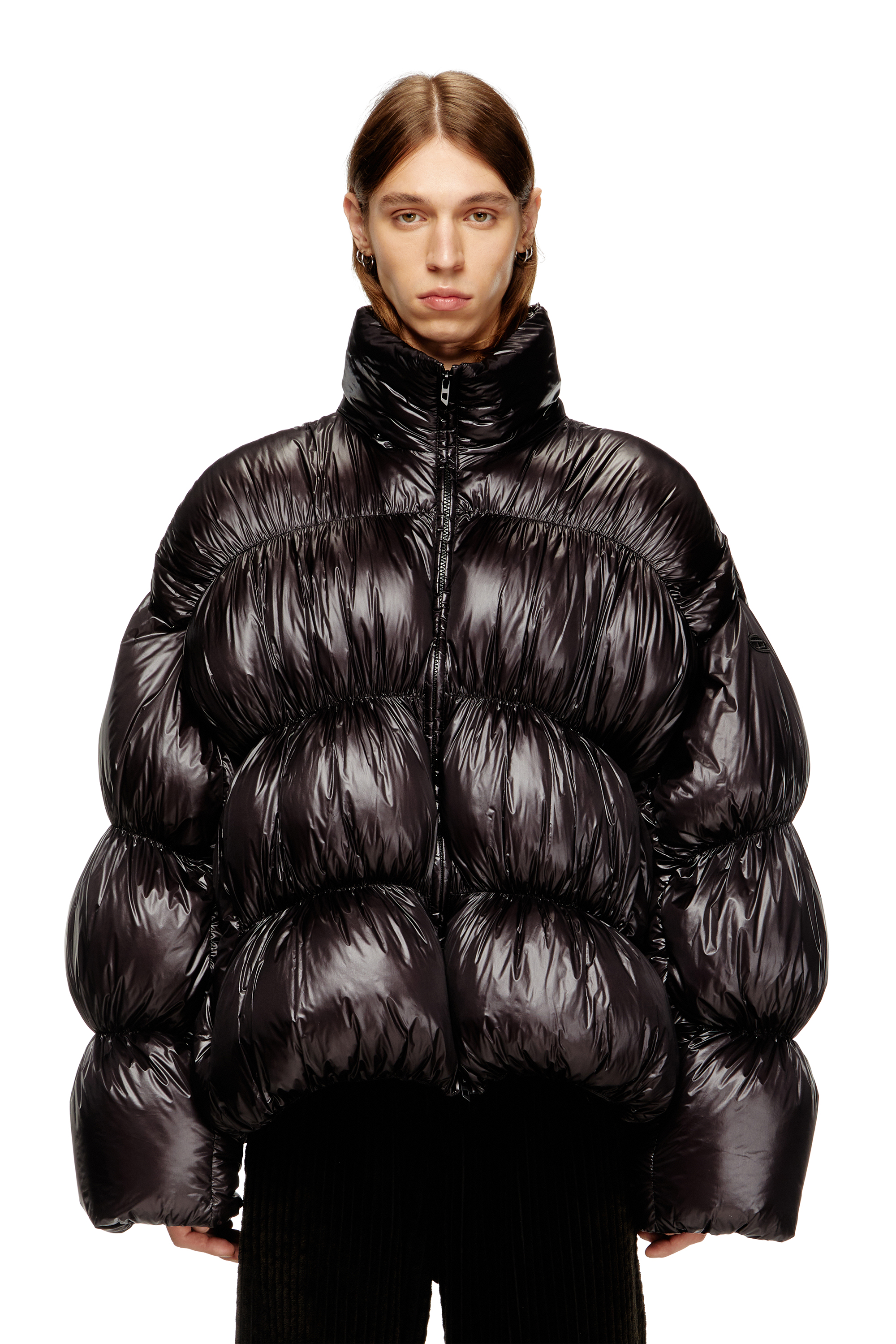 Diesel - W-CHOCO, Male's ダウンジャケット in ブラック - 3