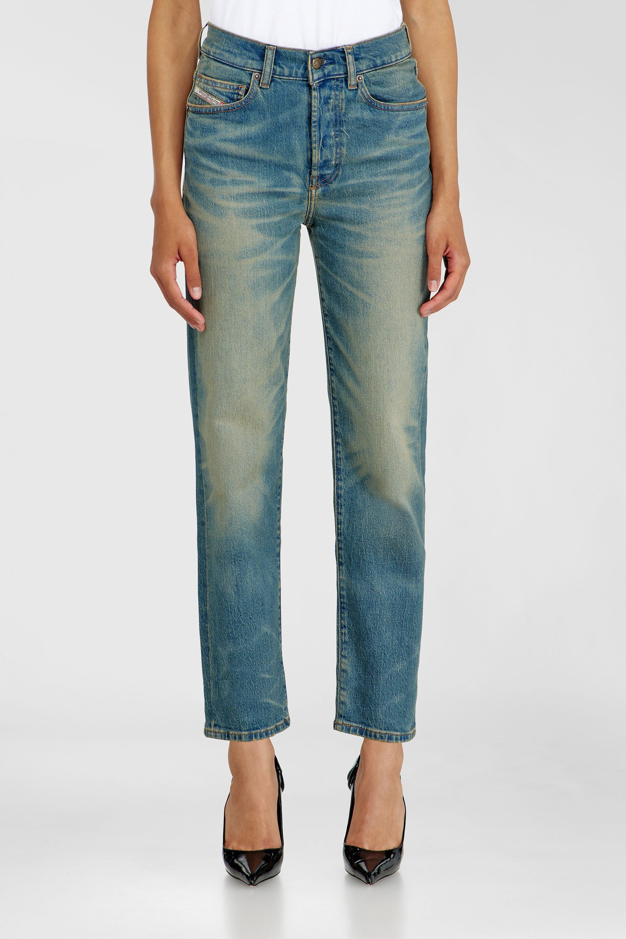 Diesel - Female's Regular Jeans 1981 D-Went 0KBBP, ミディアムブルー - 1