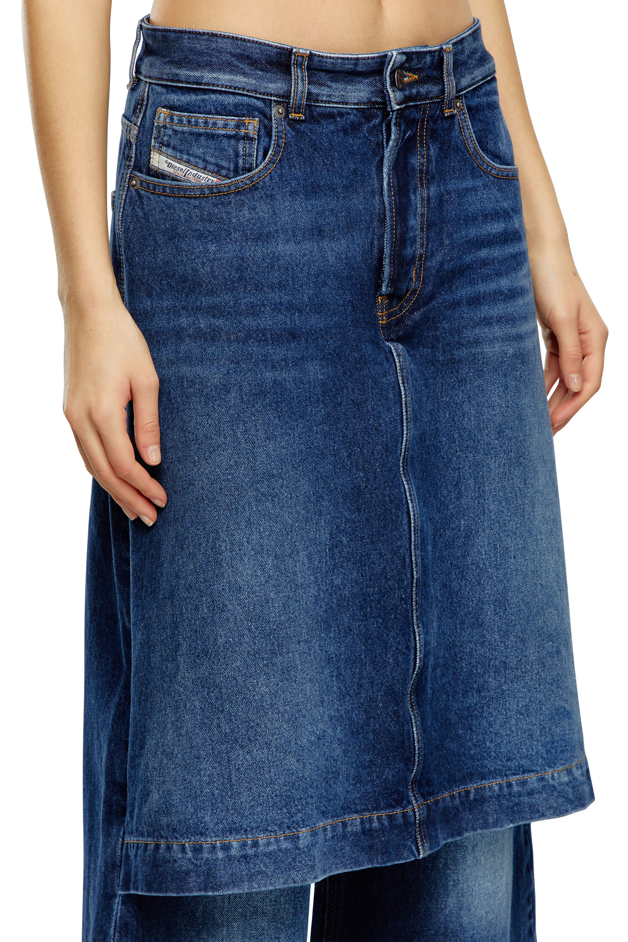 Diesel - Female's Relaxed Jeans D-Syren 0DBCF, ダークブルー - 5