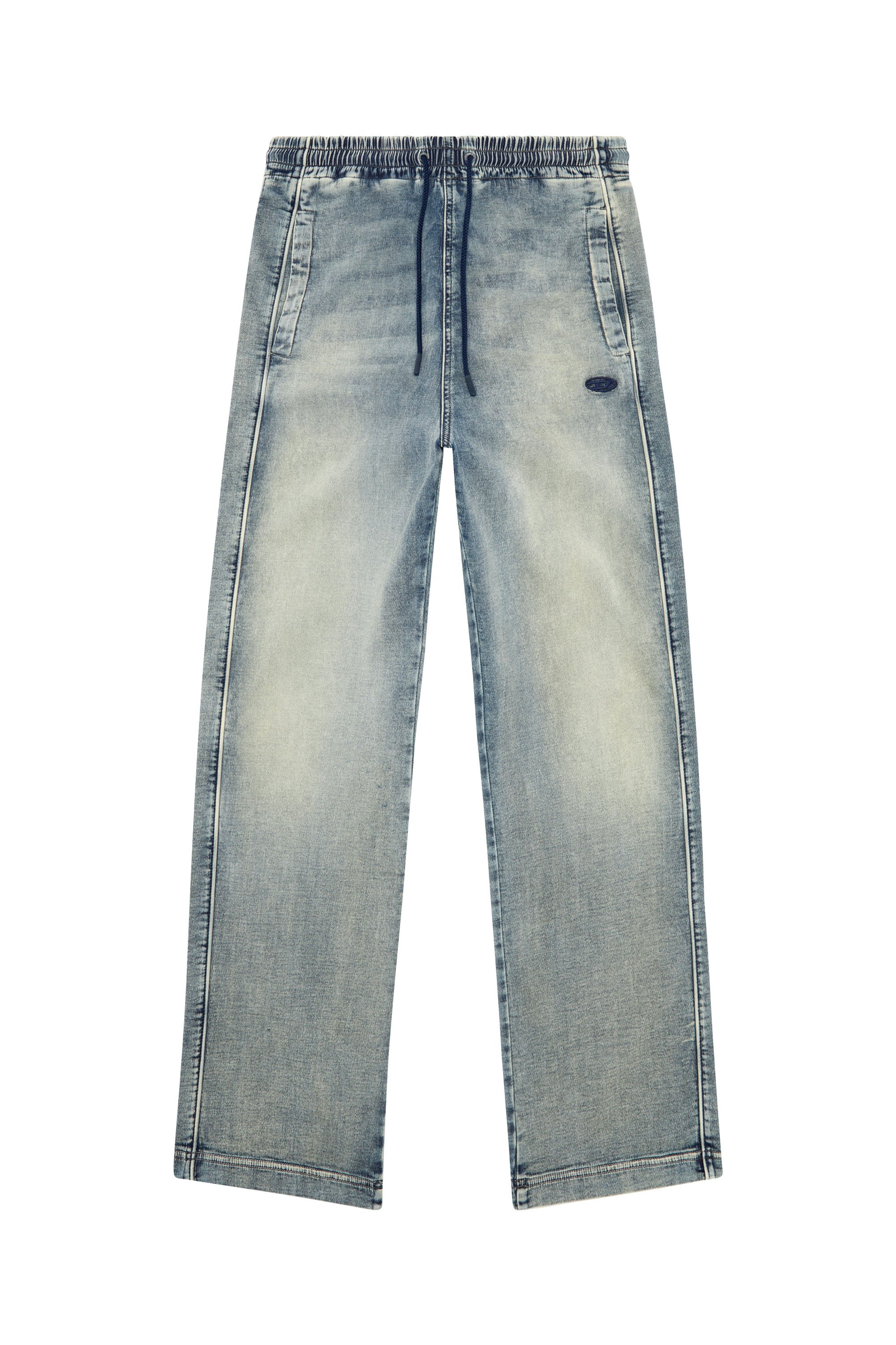 Diesel - Straight D-Martians Track Denim 068JS, ミディアムブルー - Image 7