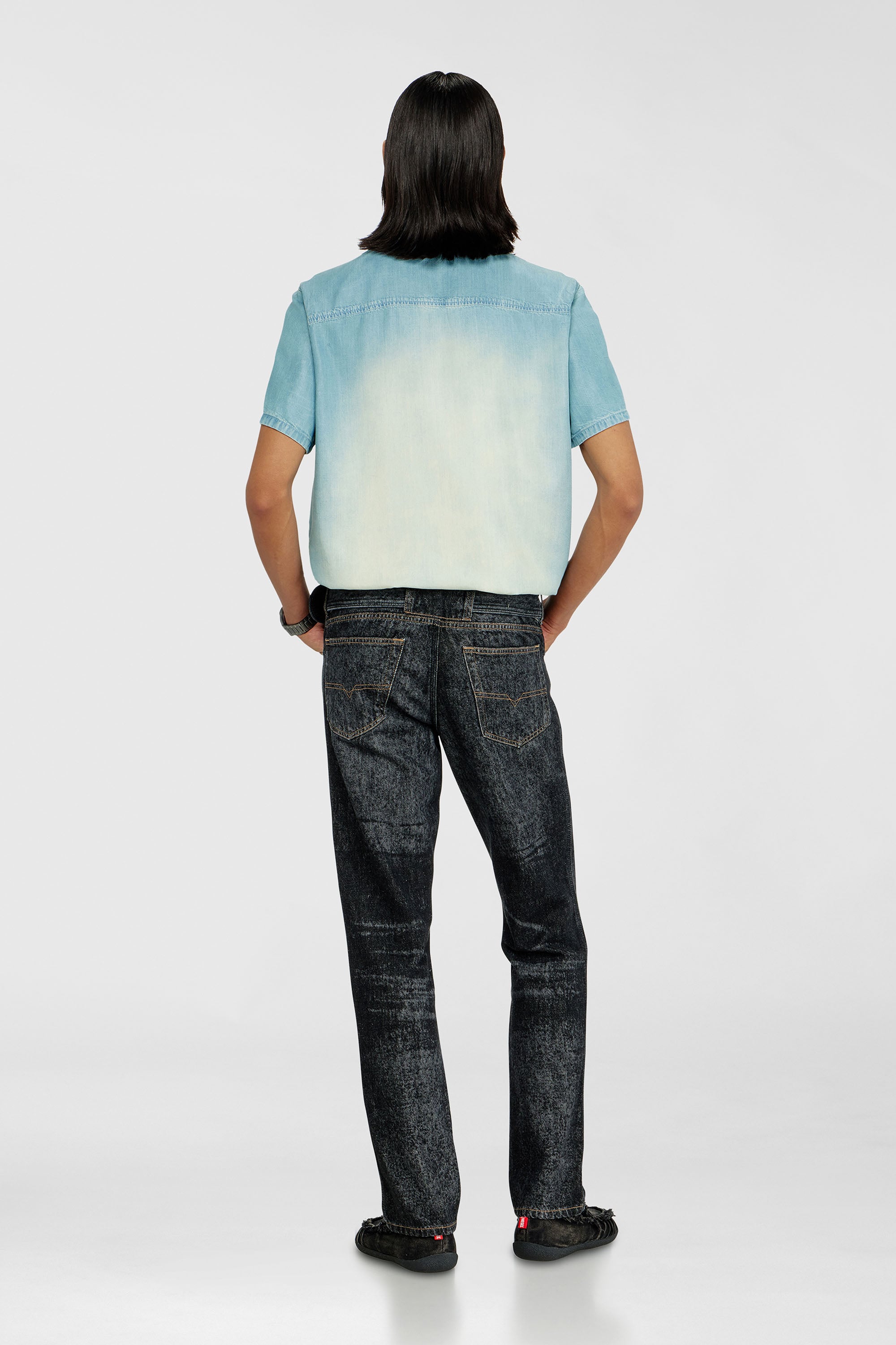 Diesel - Male's Slim Jeans D-Villus 09Q24, ブラック/ダークグレー - 3