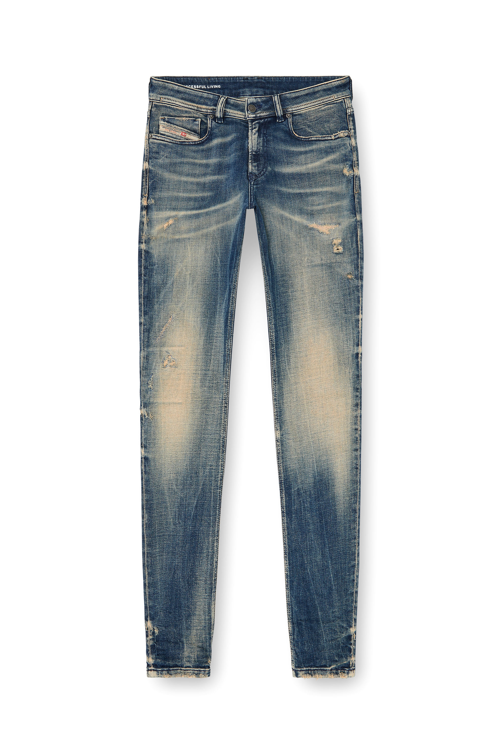 Diesel - Male's Skinny Jeans 1979 Sleenker 09P68, ダークブルー - 6