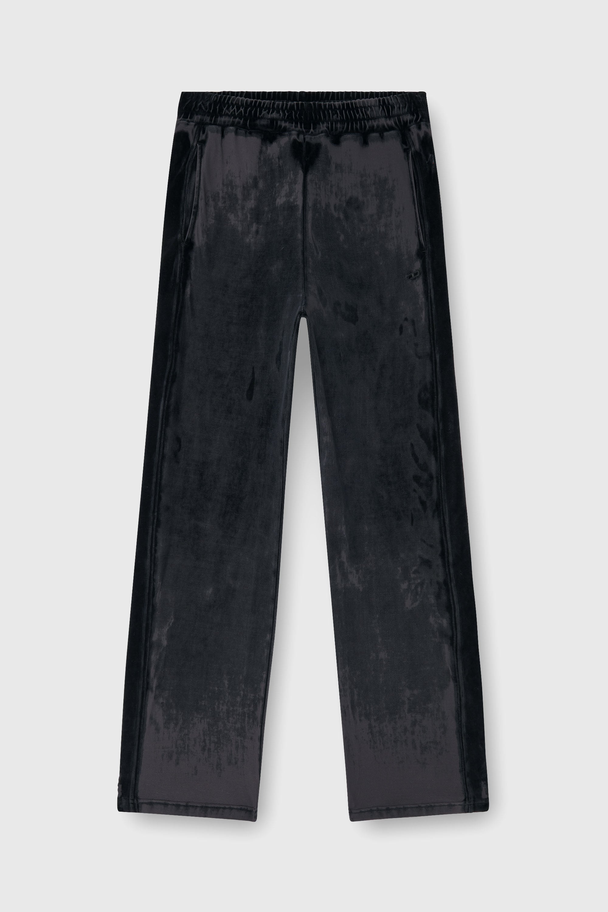 Diesel - P-STRAP, Male's Sweatpants in devor&eacute; chenille in ブラック - 2