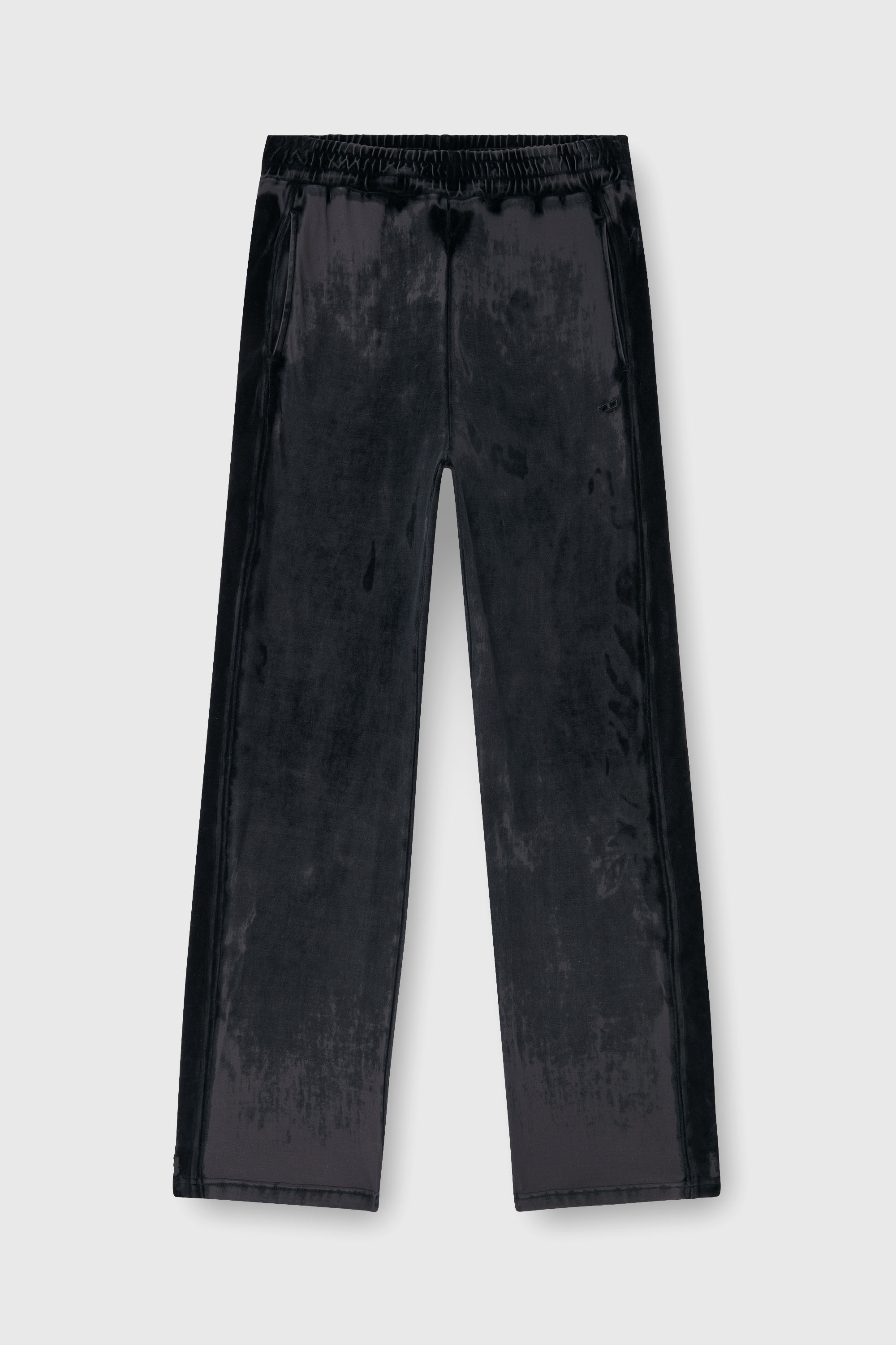 Diesel - P-STRAP, Male's Sweatpants in devor&eacute; chenille in ブラック - 2