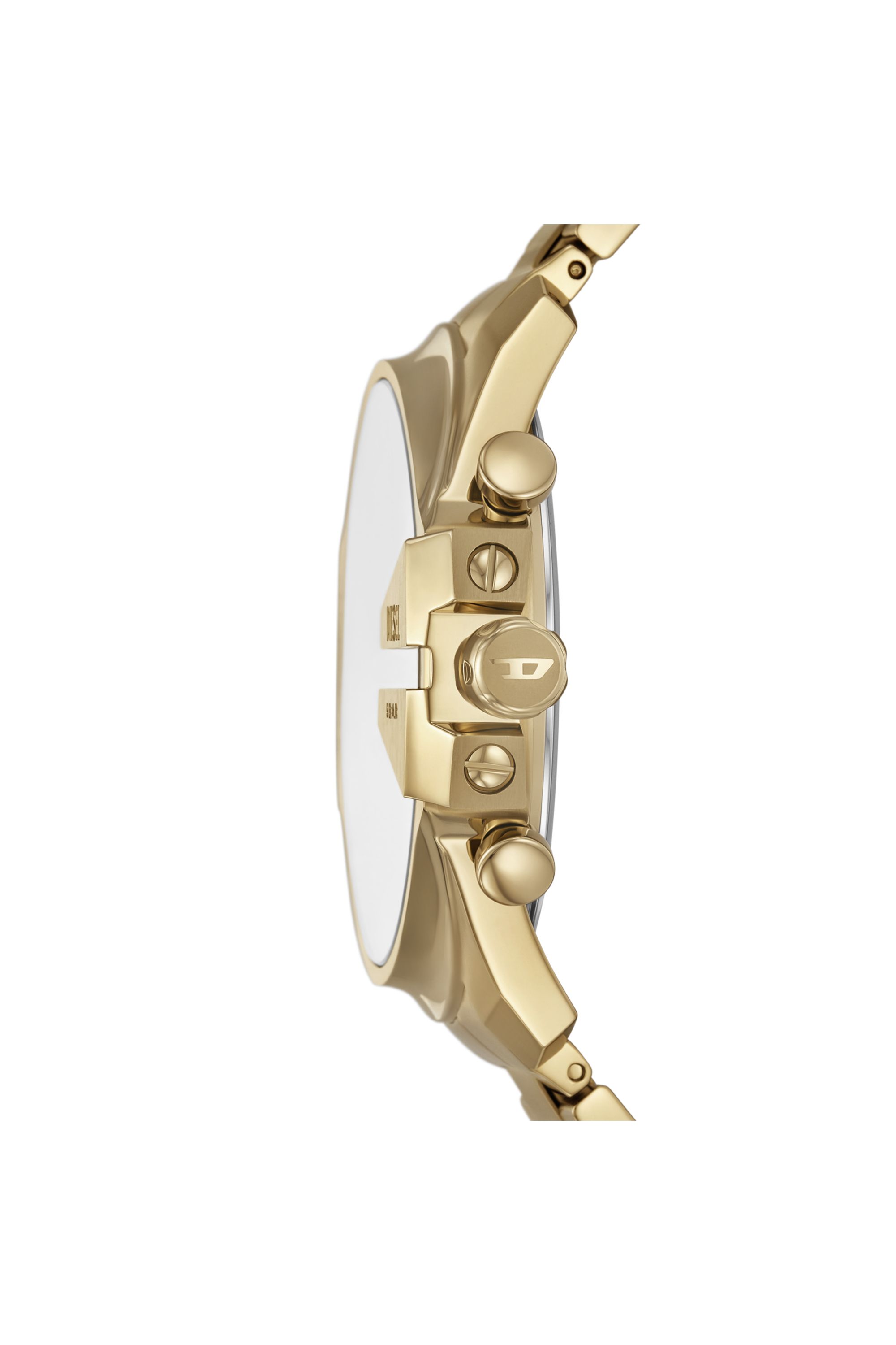 Diesel - DZ4684 WATCH, Male's Mega Chief Slim Stainless Steel Watch in ゴールド - 3