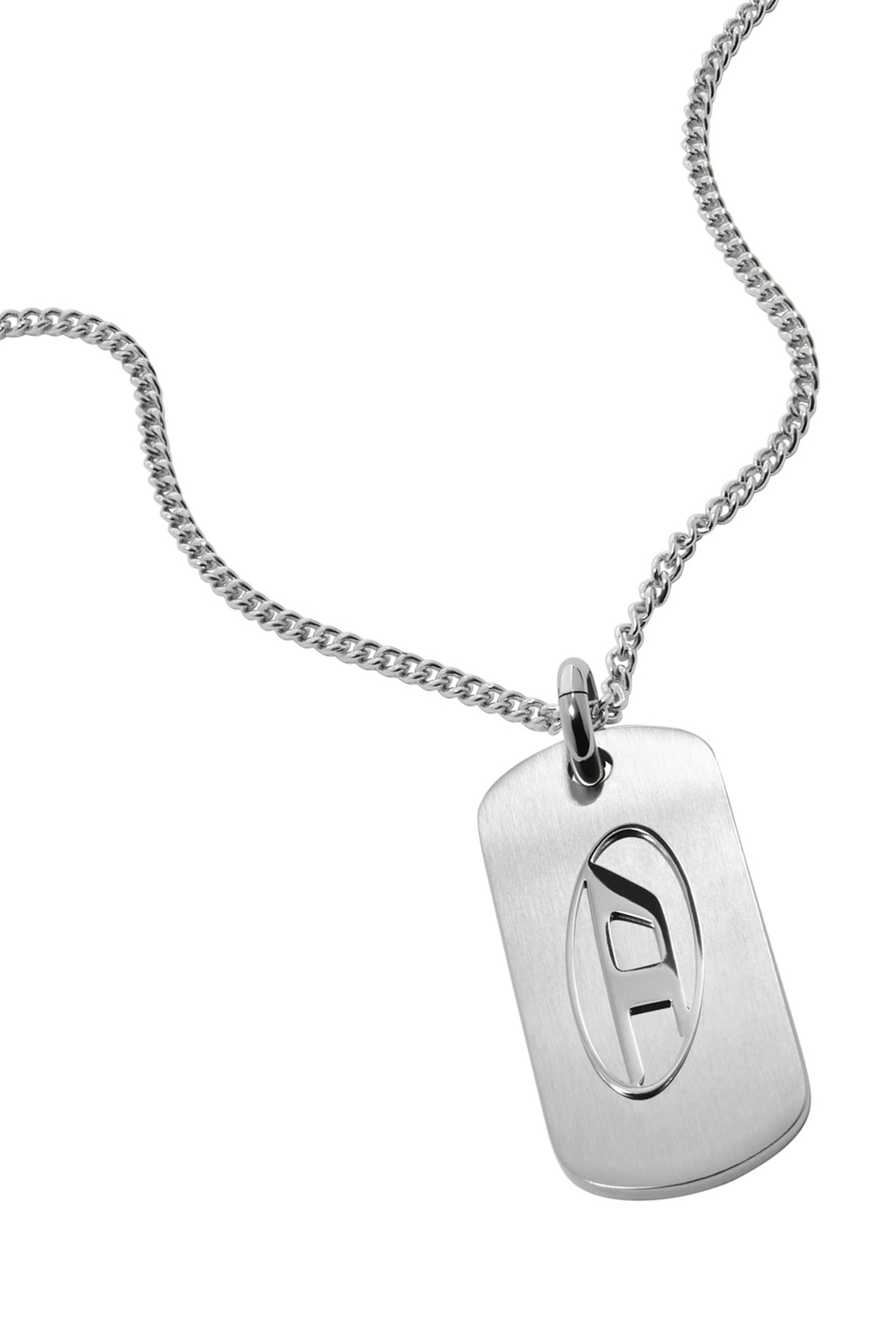 Diesel - DX1352, Male's ジュエリー ネックレス in シルバー - 1