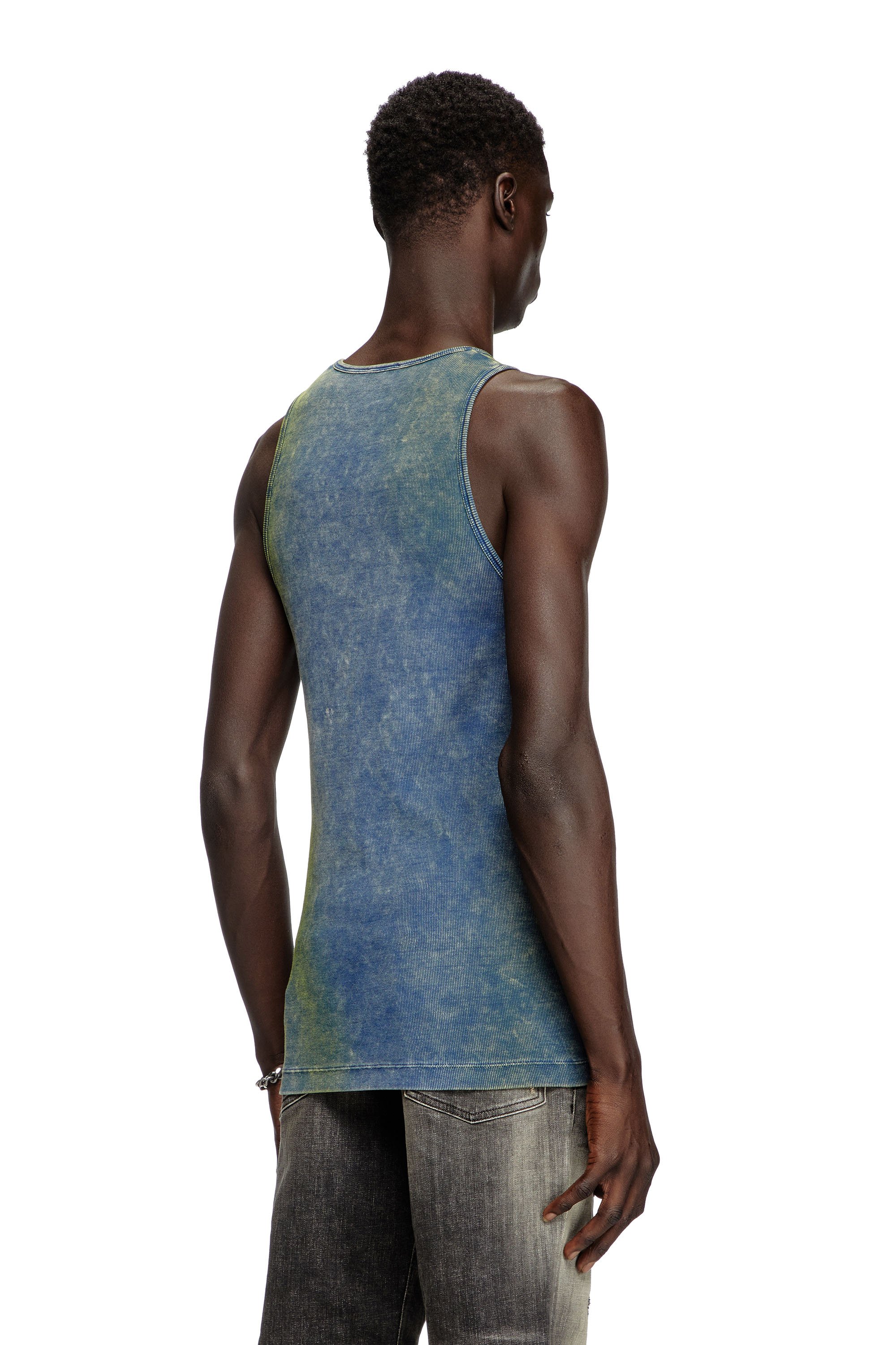 Diesel - T-LIFTY-R3, Male's Slim fit tank in ブルー - 4