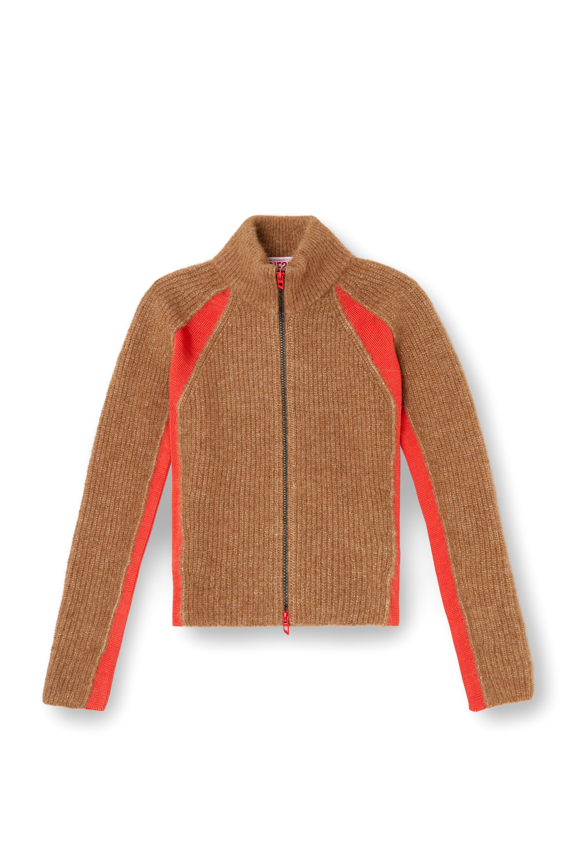 Diesel - M-LOUISE, Female's ジップカーディガン in ブラウン - 2