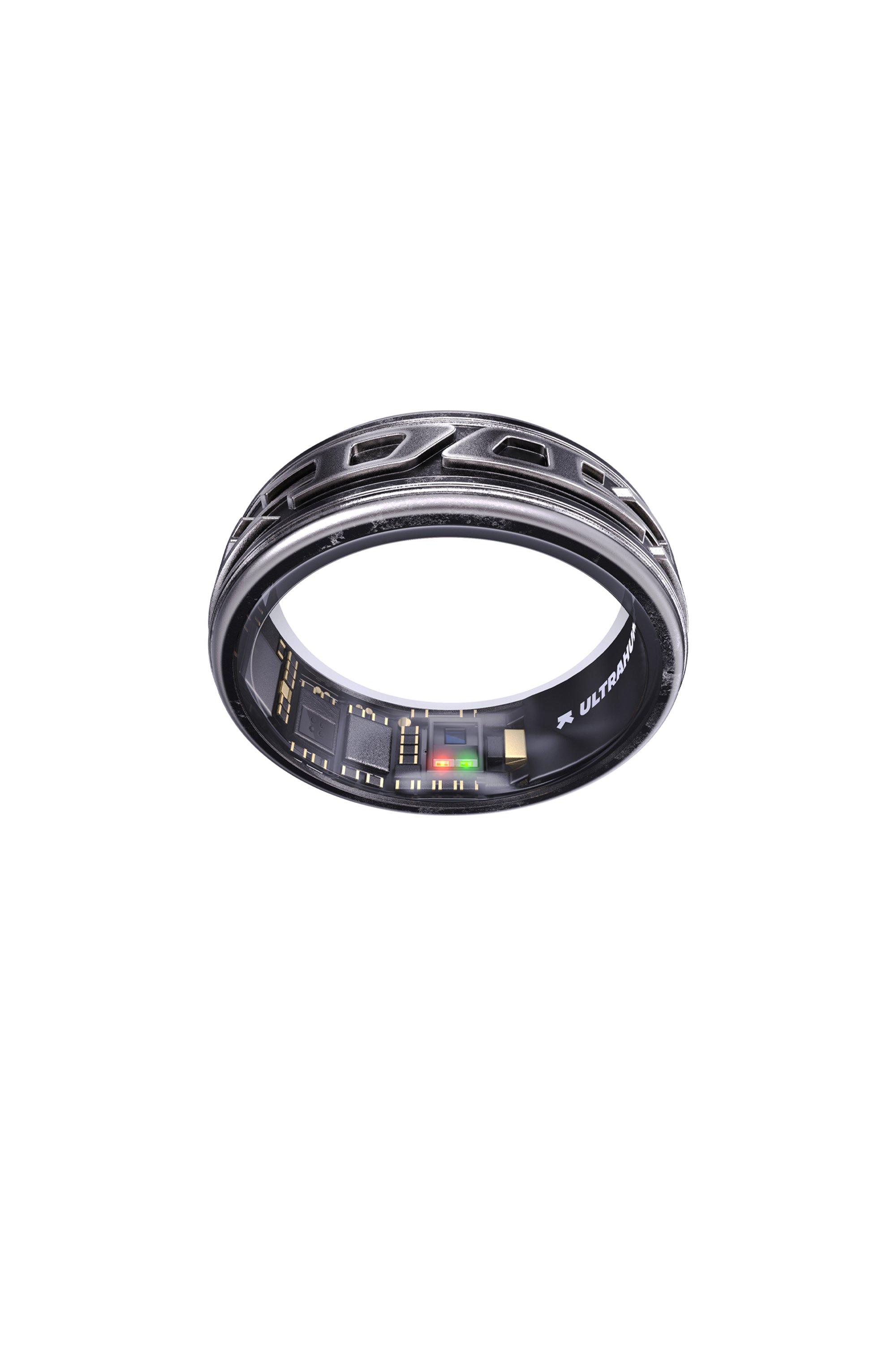 Diesel - SMART RING PHANTOM BLACK- UHRA-DD, Unisex's Smart ring in distressed black in ブラック - 1