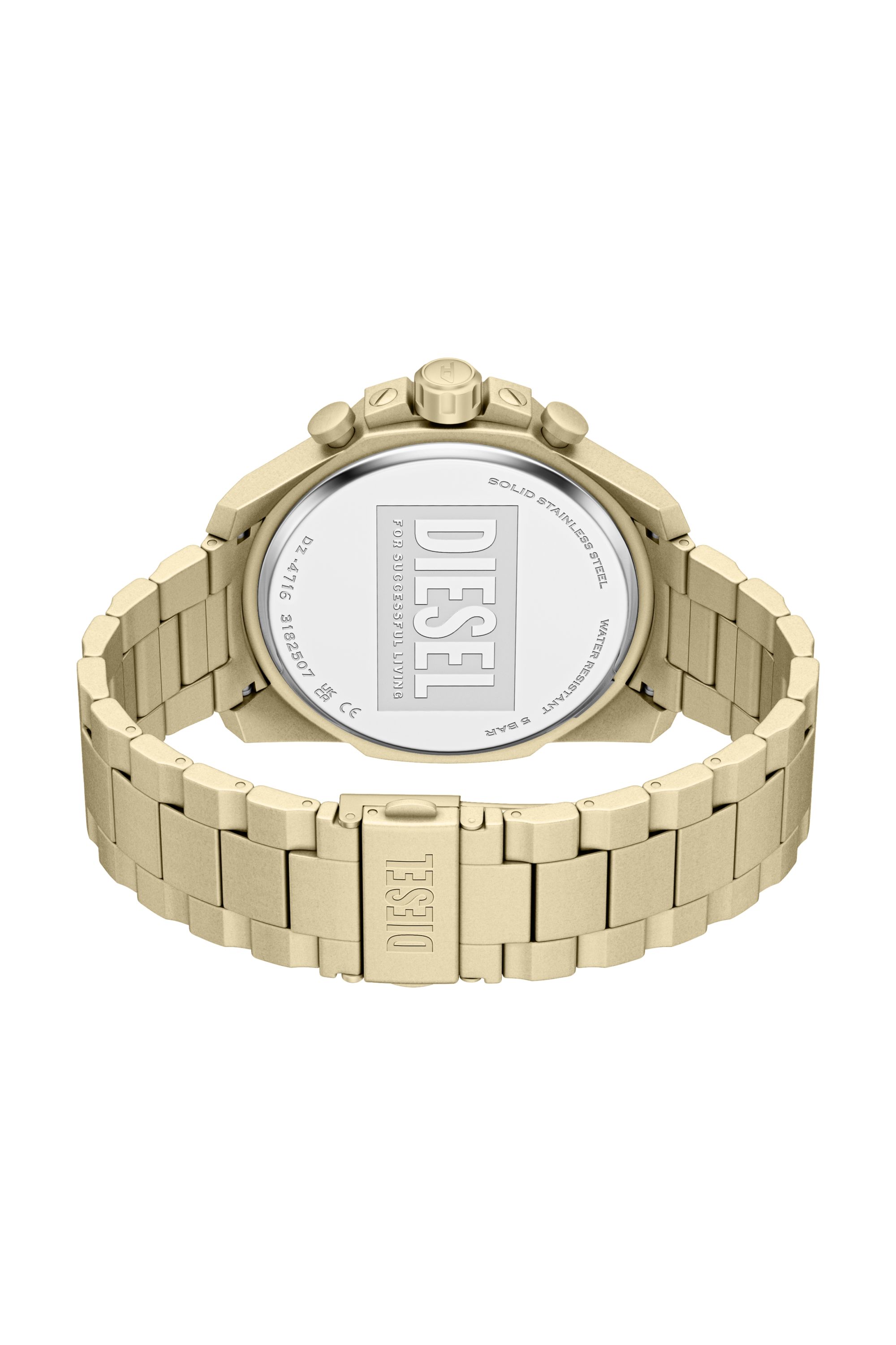 Diesel - DZ4716 WATCH, Male's Mega Chief Slim gold-tone stainless steel watch in ゴールド - 4