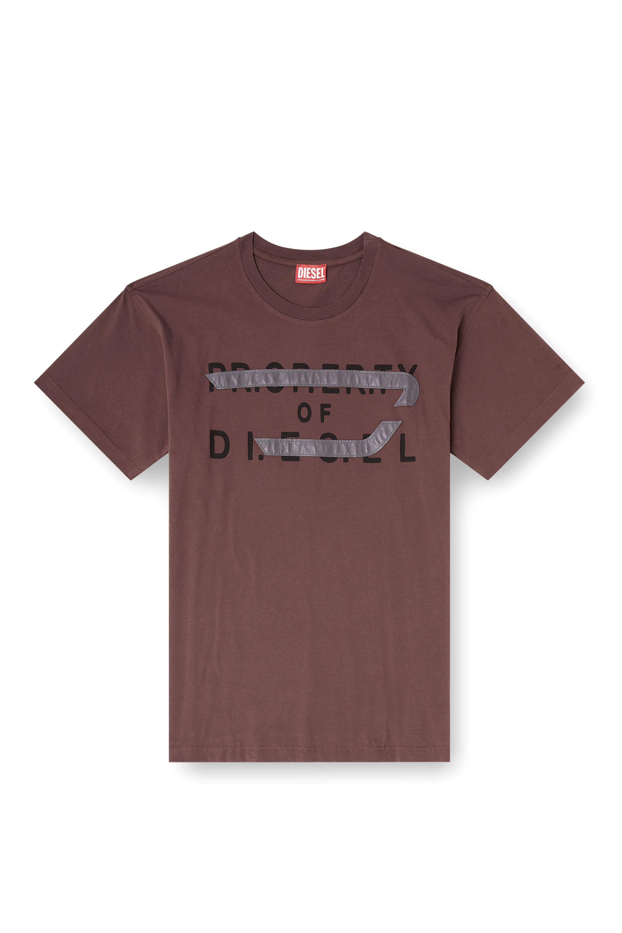 Diesel - T-NORM-V11, Male's Tシャツ in ブラウン - 3