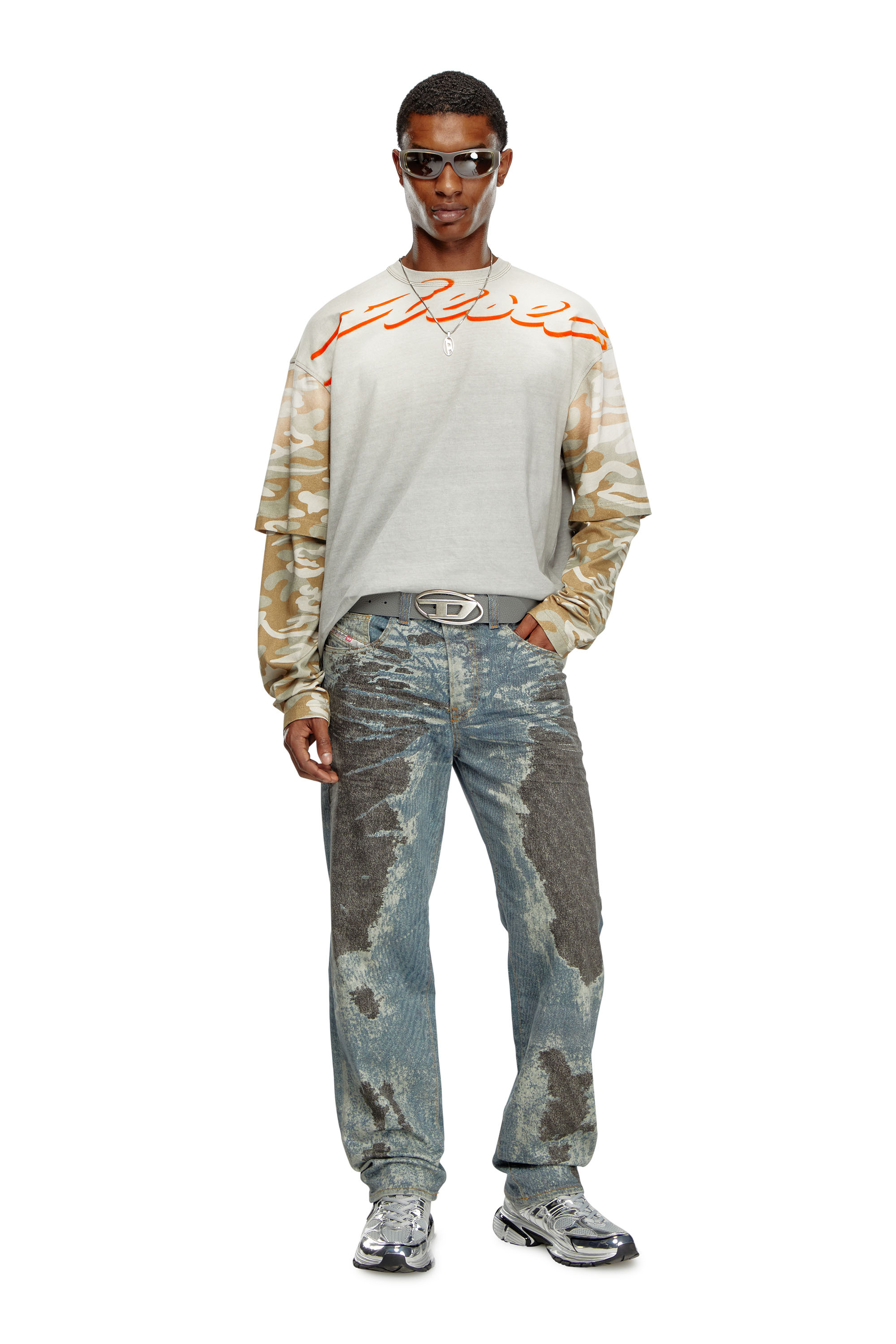 Diesel - Male's Regular Jeans 2024 D-Macs 0PGAV, ミディアムブルー - 1
