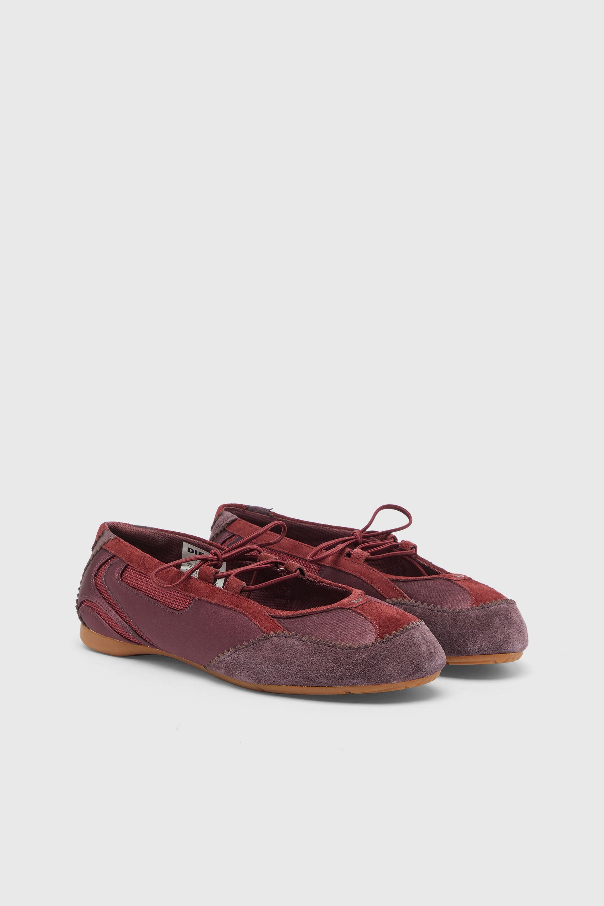 Diesel - D-MILE BALLERINA LACE UP II W, Female's バレエスニーカー in バーガンディー - 2