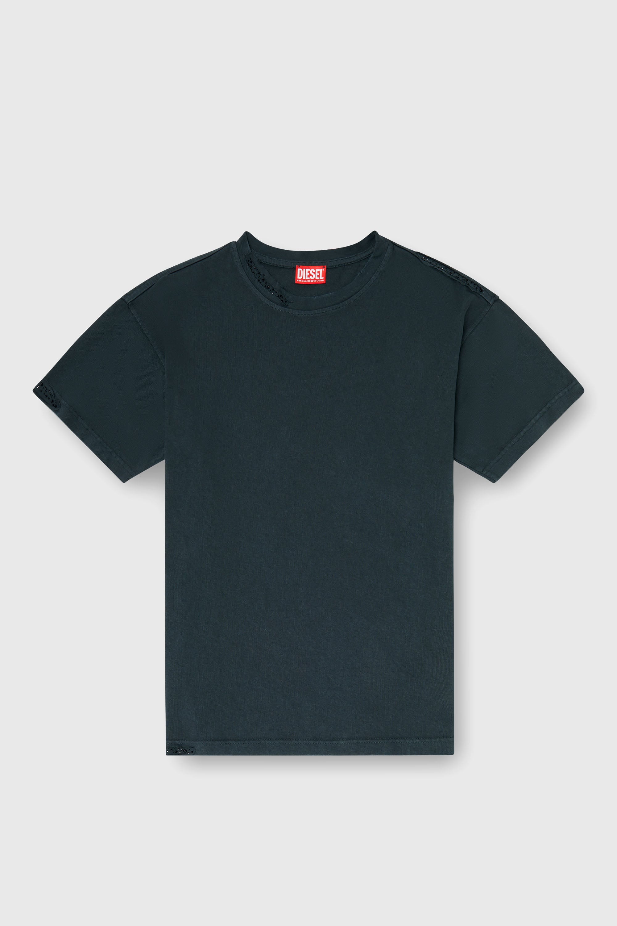 Diesel - T-NORM-CRYSTALS, Male's Tシャツ in ブラック - 2