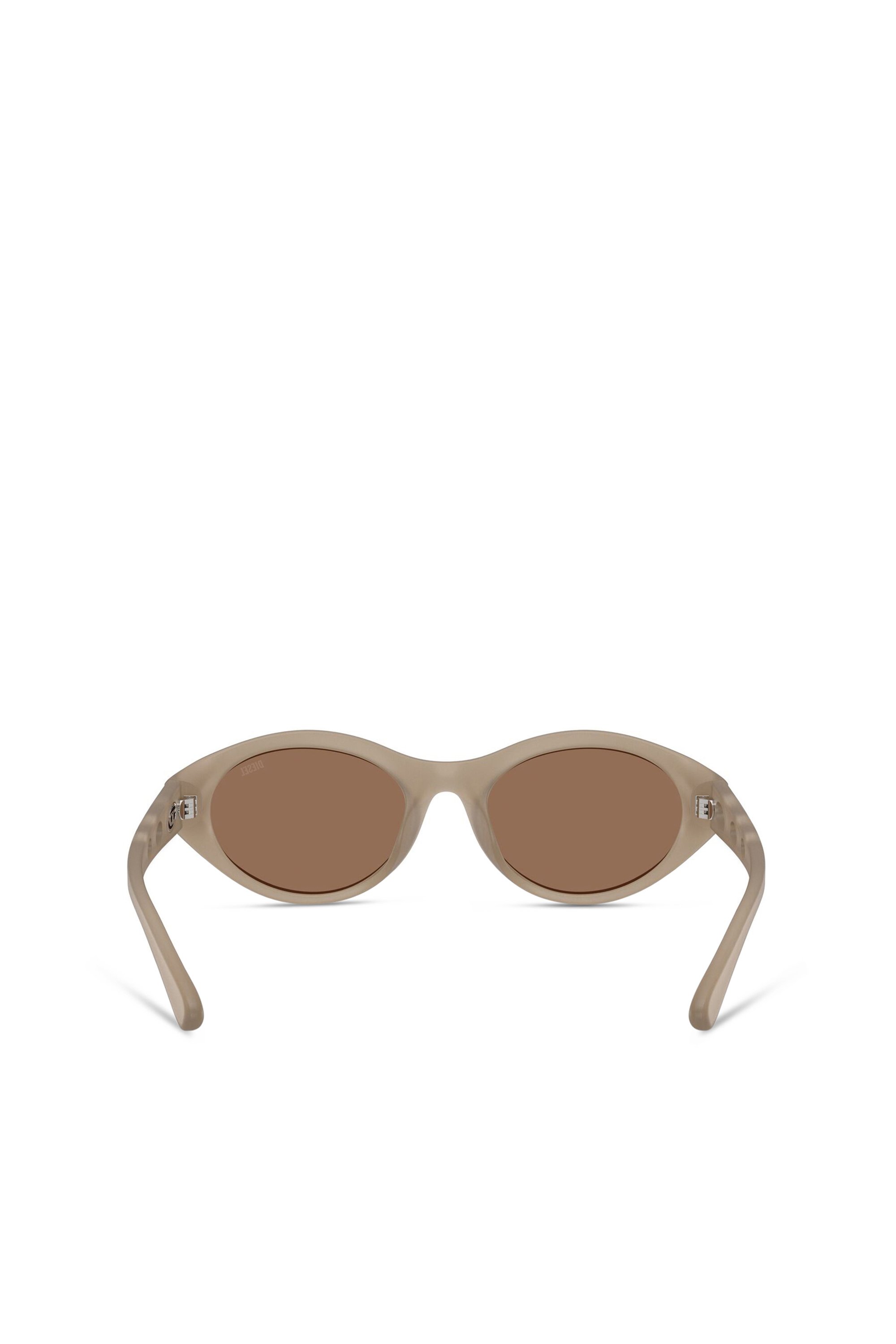Diesel - 0DL3005U, Unisex's Oval sunglasses in ベージュ - 4