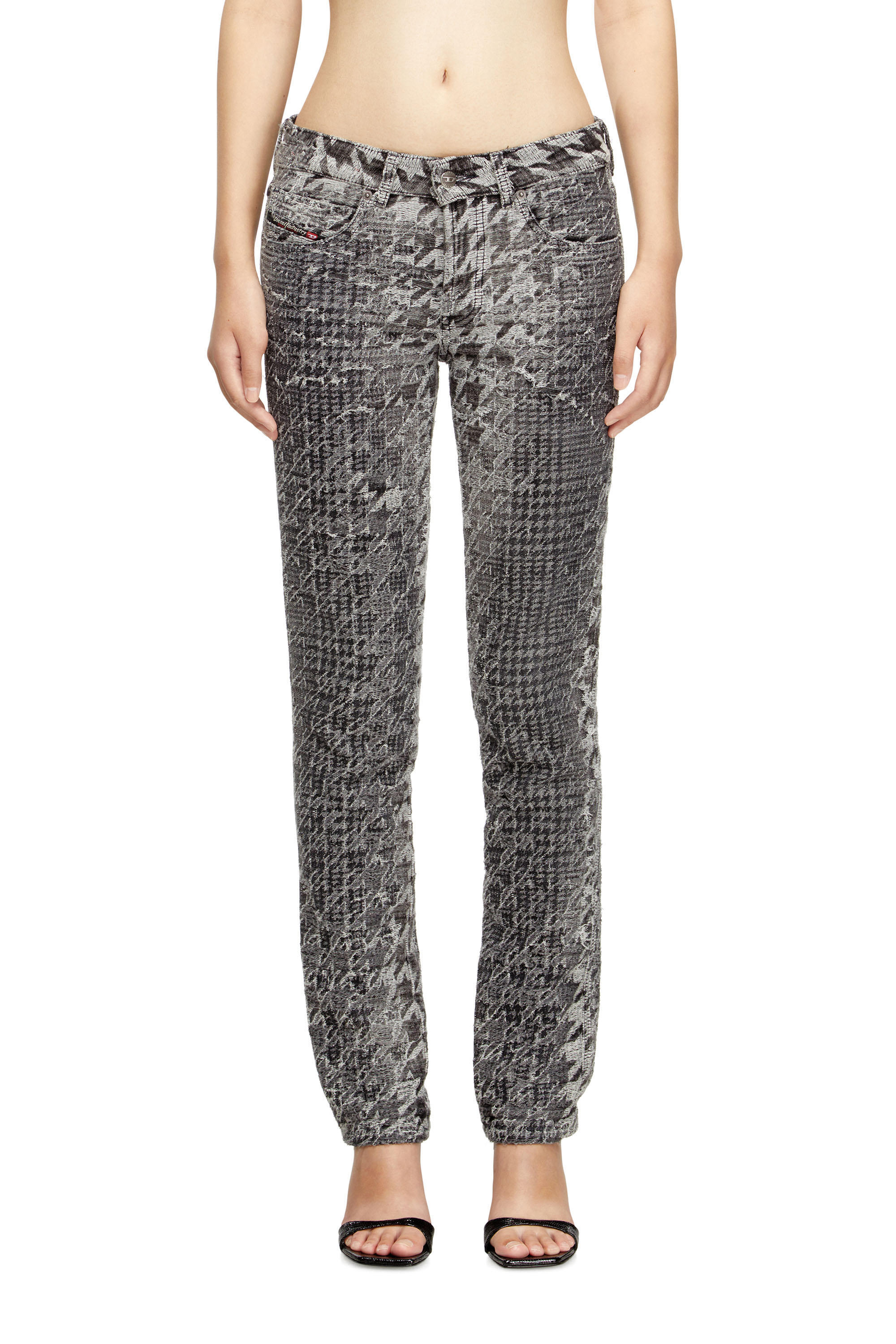 Diesel - Female's Slim Jeans 1992 D-Jiann 0CEBN, ブラック/ダークグレー - 3