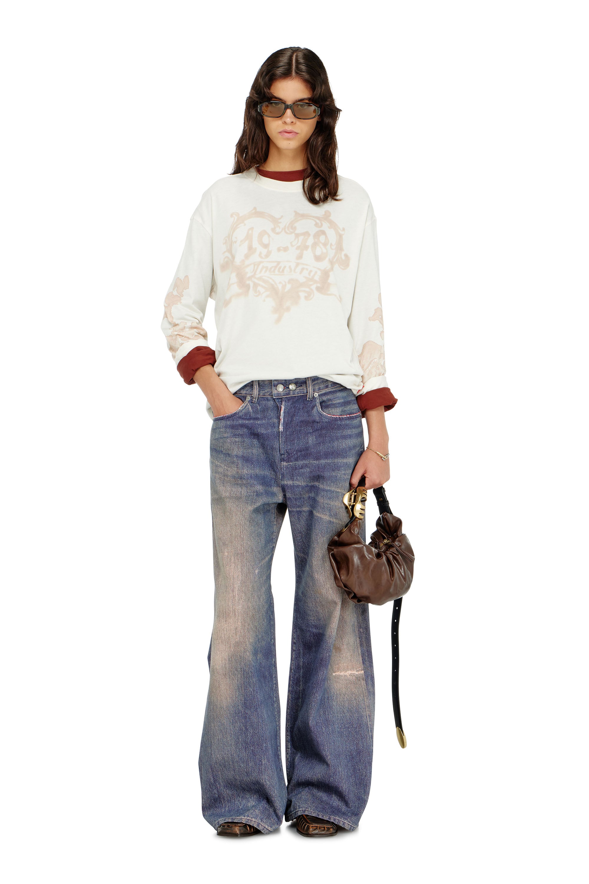 Diesel - Female's Relaxed Jeans 1996 D-Sire 09P95, ダークブルー - 1