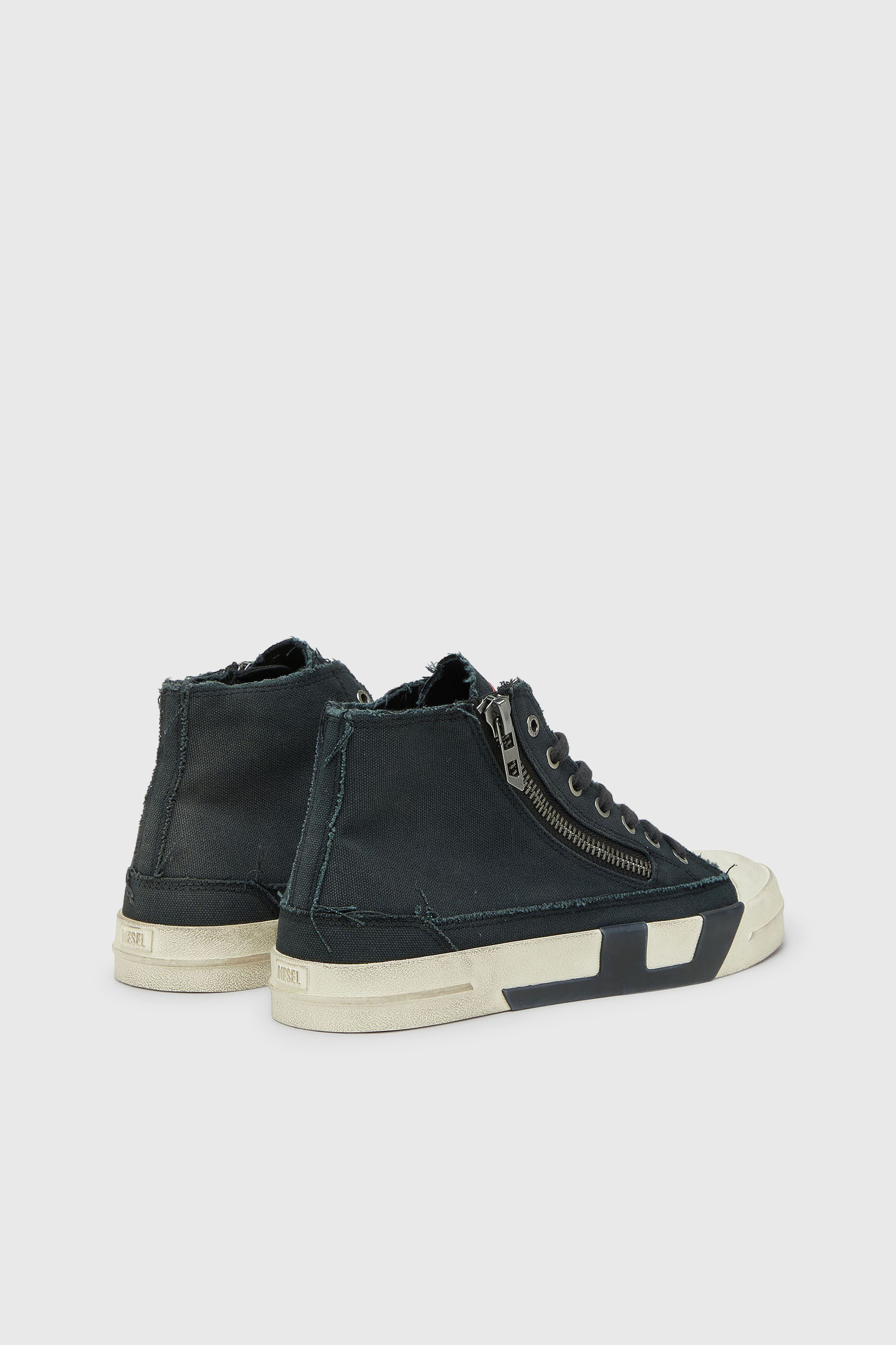 S-D-VERSE ZIP MID II ミッドカットスニーカー｜ブラック｜メンズ｜DIESEL