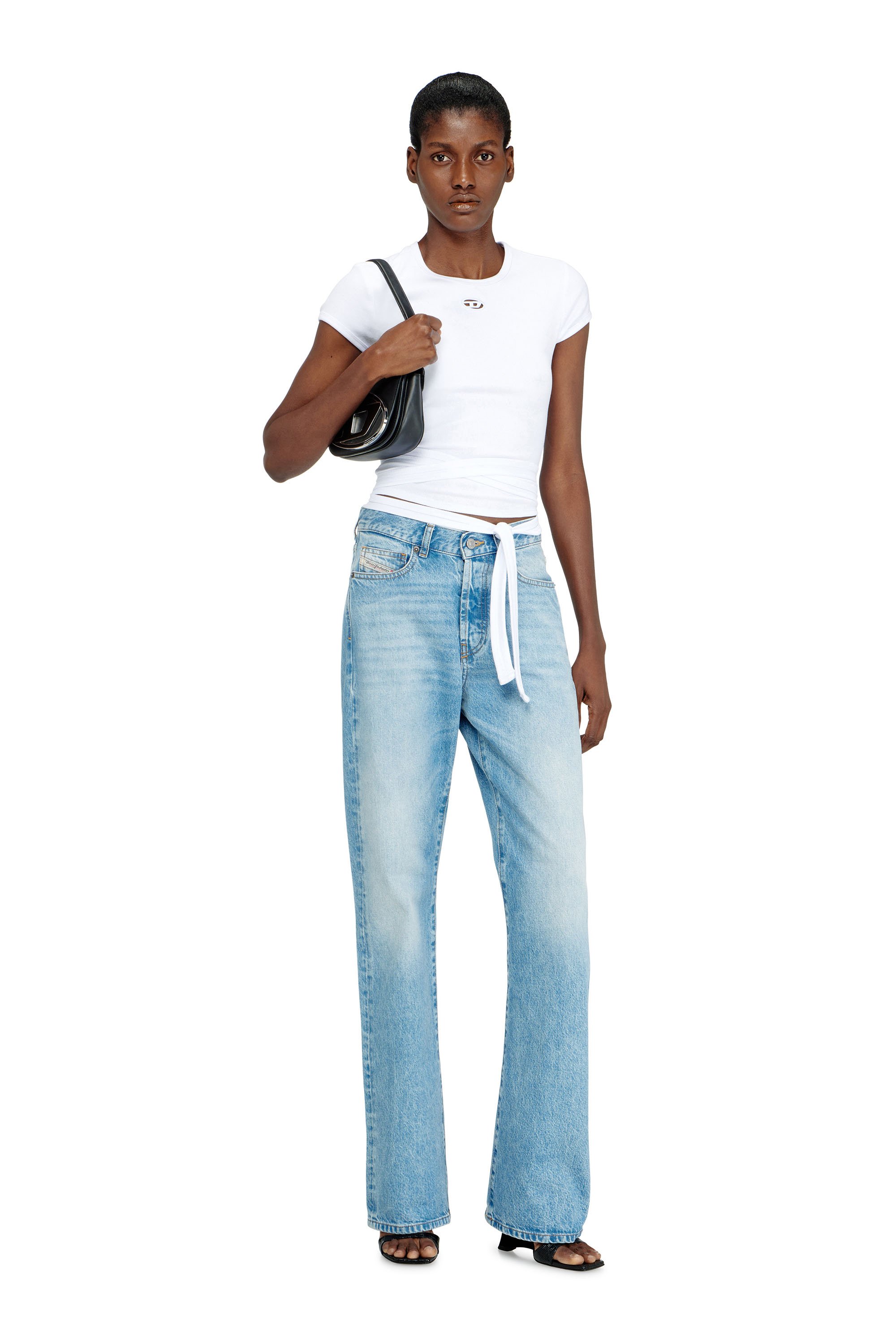 Diesel - 1DR, Female's レザークロスボディバッグ in ブラック - 2