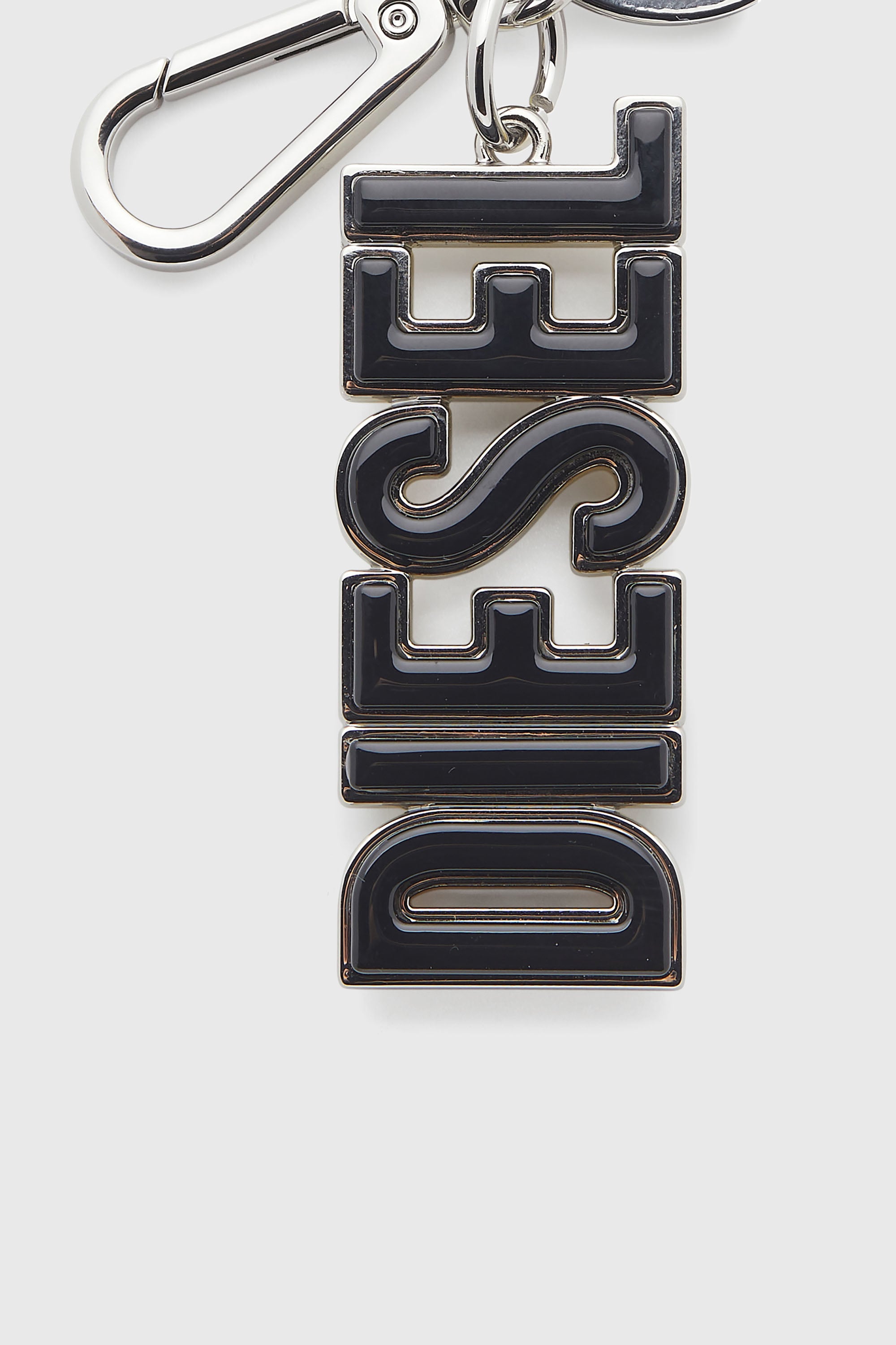 Diesel - DSL 3D KEY RING, Male's キーチャーム in ブラック/イエロー - 3