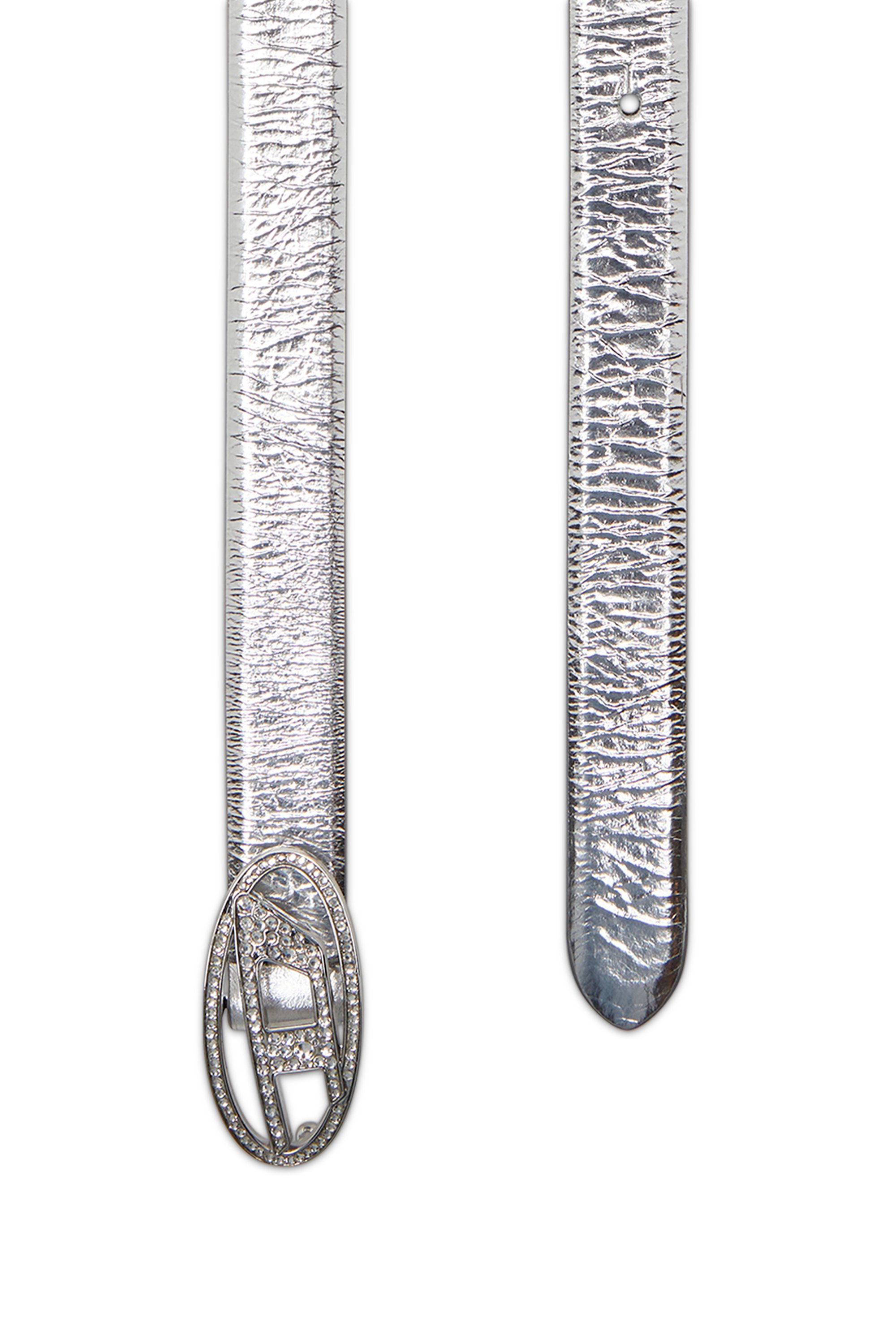 Diesel - B-1DR STRASS 20, Female's レザーベルト in シルバー - 2