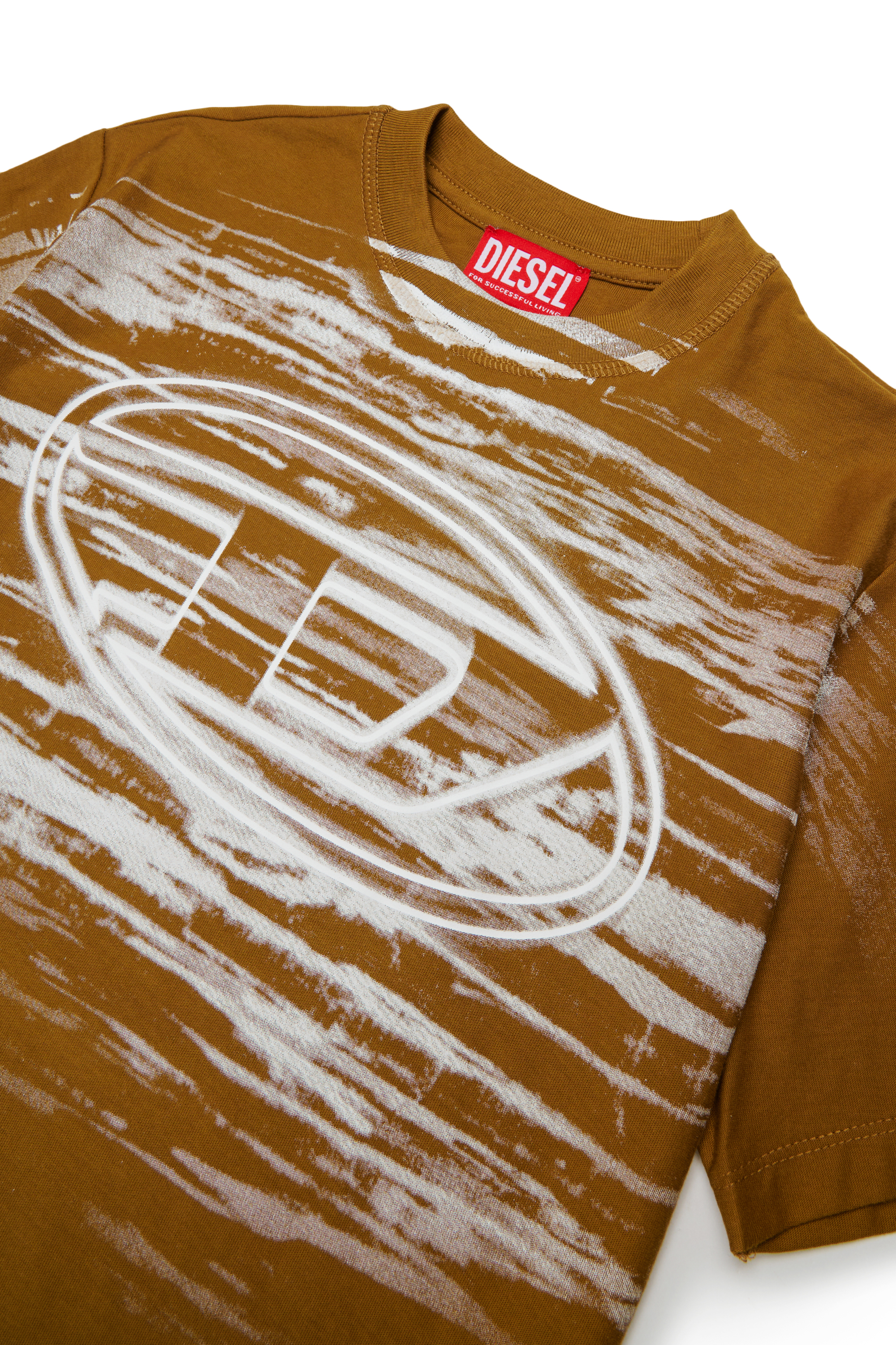 Diesel - TFRIT OVER, Male's Tシャツ in ブラウン - 3