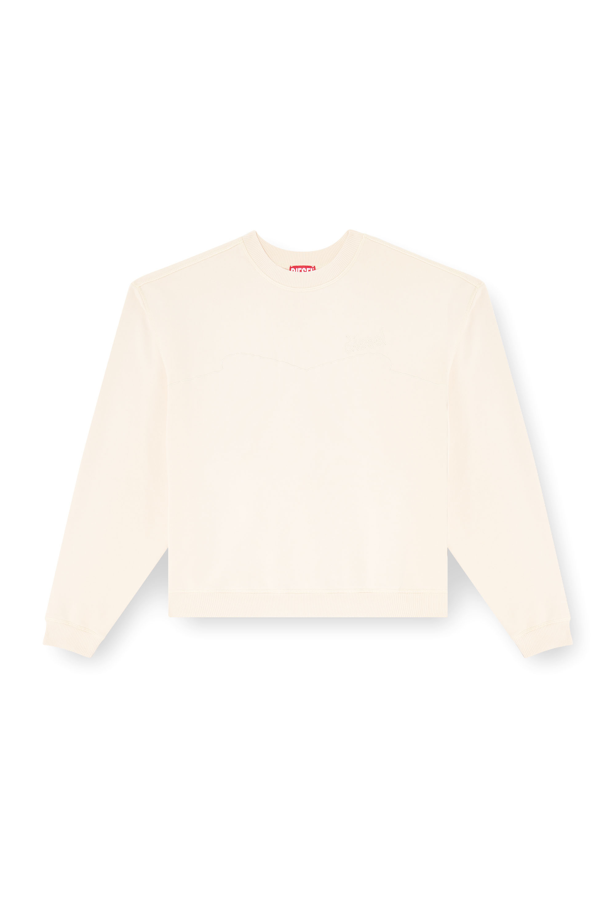 Diesel - F-CREW, Female's プルオーバースウェット in フェースパウダー - 3