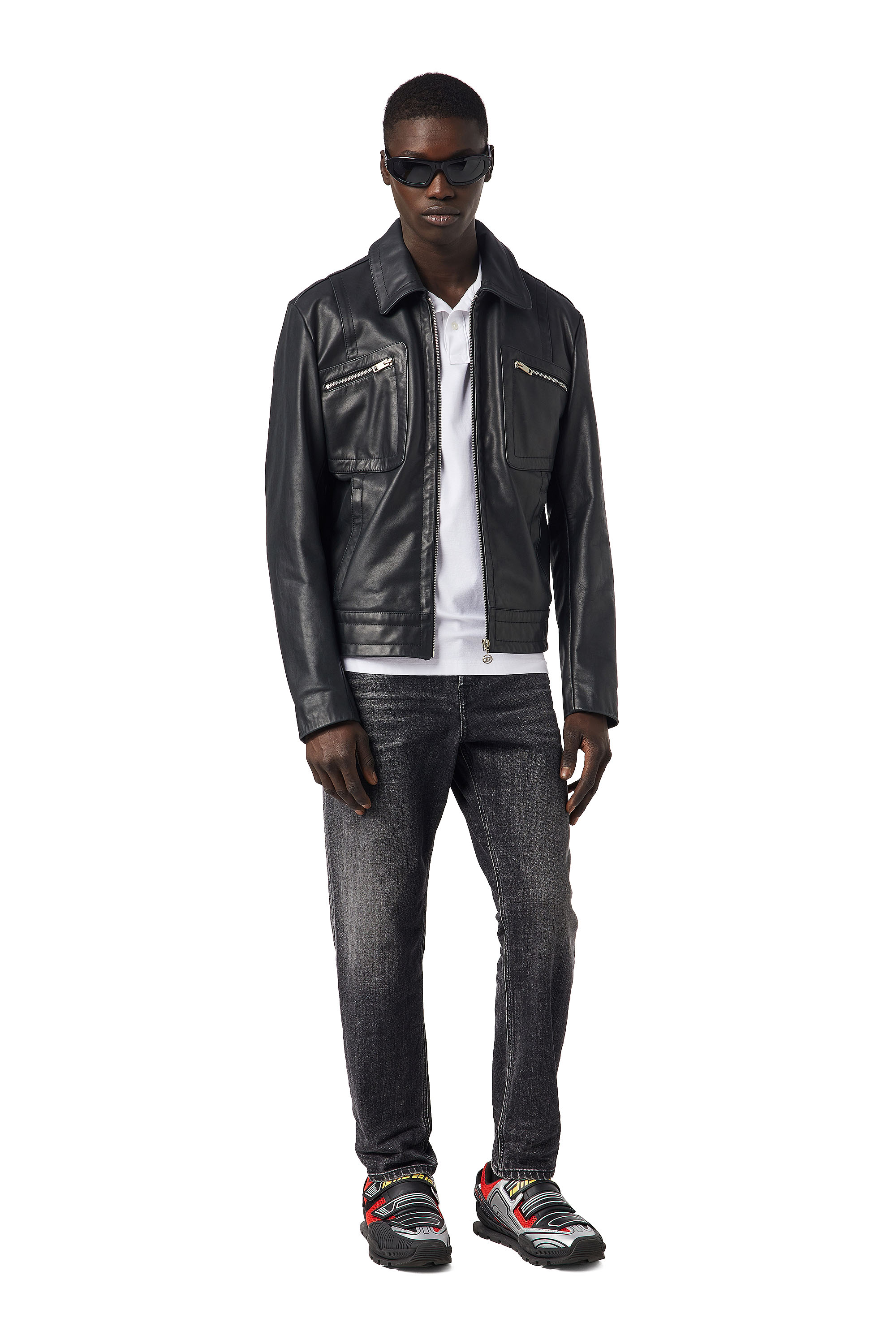 Diesel - 2005 D-FINING 09C75 Tapered Jeans, ブラック/ダークグレー - Image 5