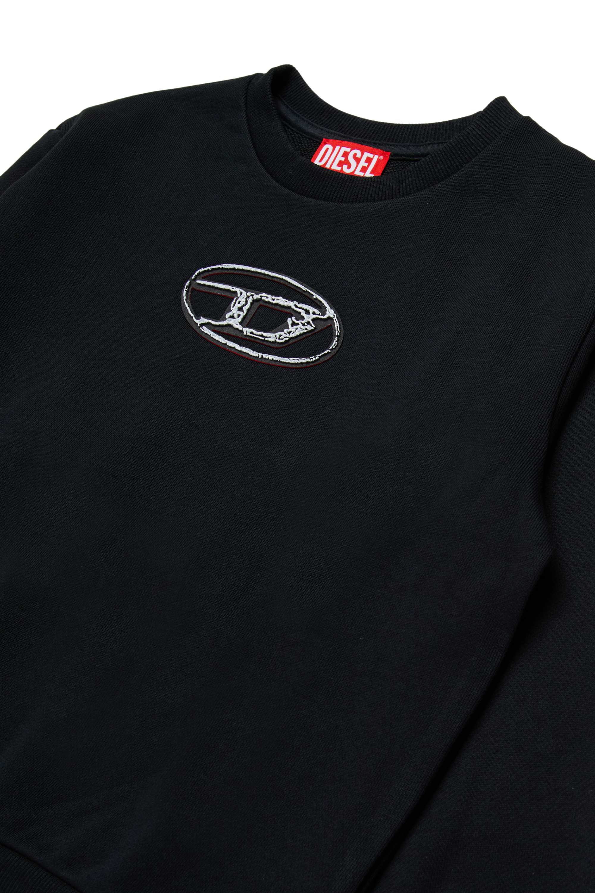 Diesel - SBOXTQ22 OVER, Male's プルオーバースウェット in ブラック - 3