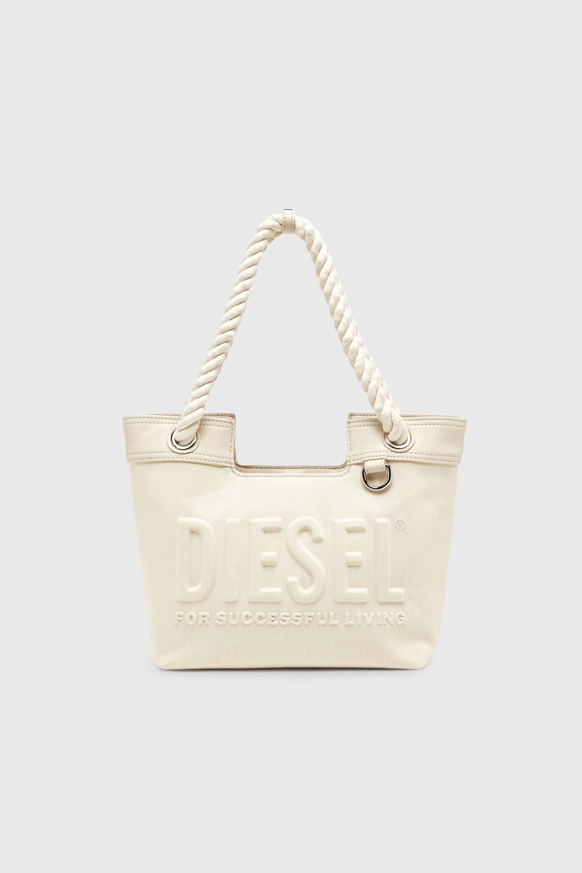 Diesel - DSL 3D SHOPPER XS, Female's ショッパーバッグ XS in クリーム - 1
