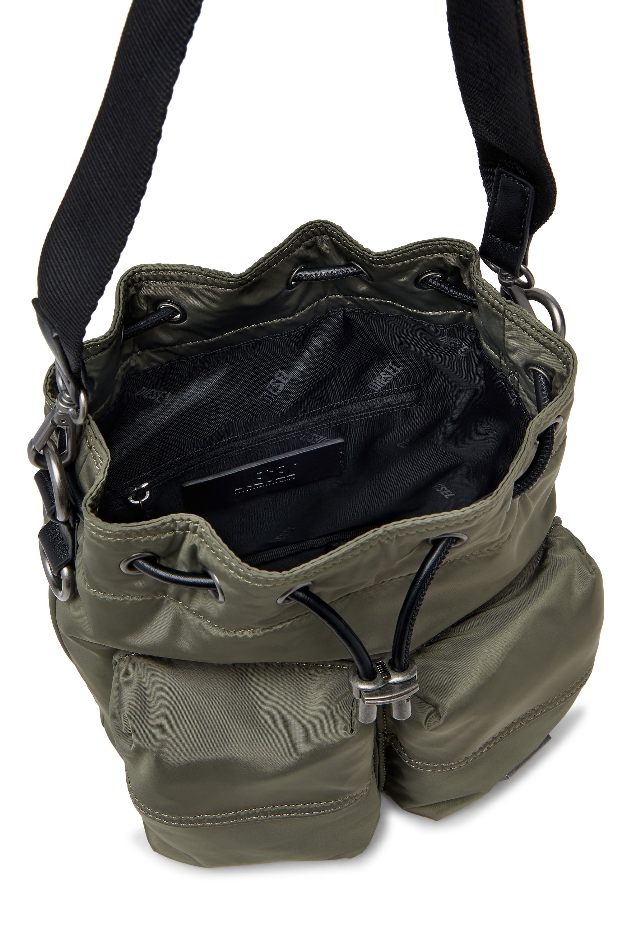 Diesel - MULTI-PKTS BUCKET X, Unisex's バケットバッグ in ミリタリーグリーン - 3