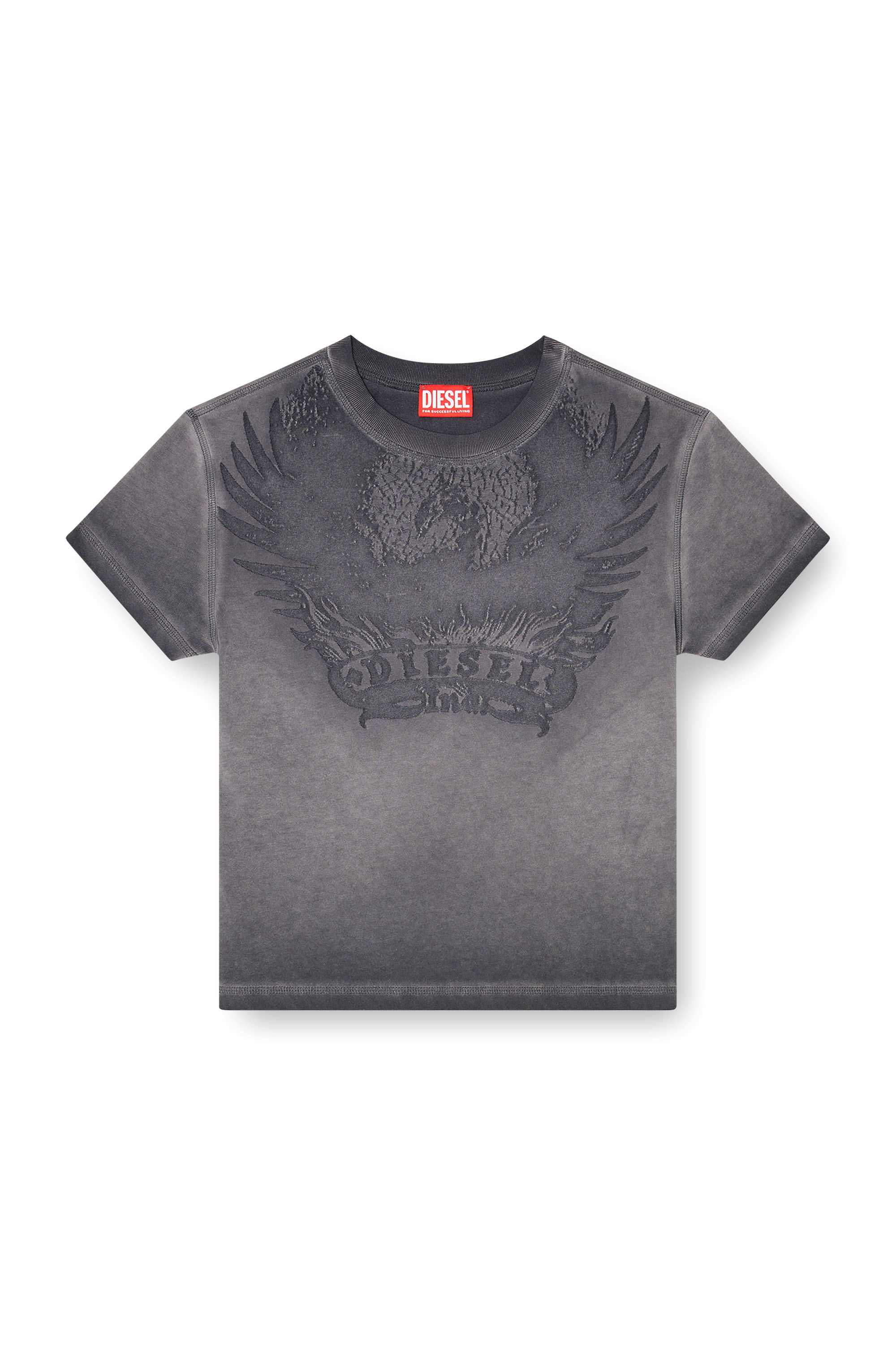 Diesel - T-ILA-AA7, Female's Tシャツ in ダークグレー - 4