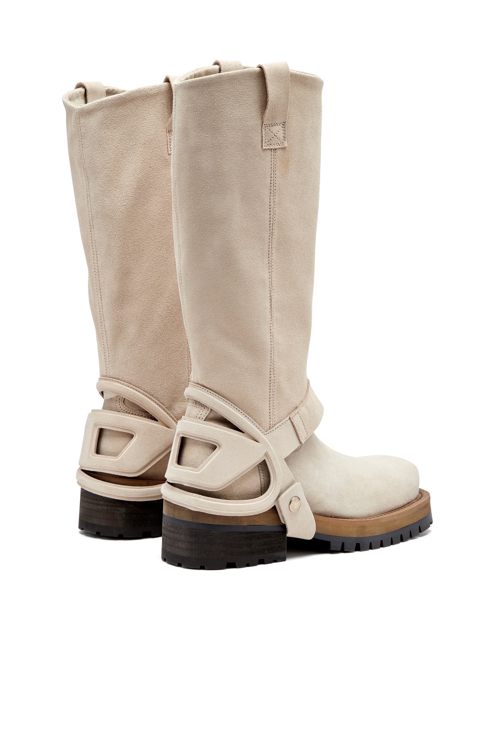 Diesel - D-TEXAN 2IN1 CH, Female's D-Texan-High and low Texan biker boot in ライトブラウン - 3