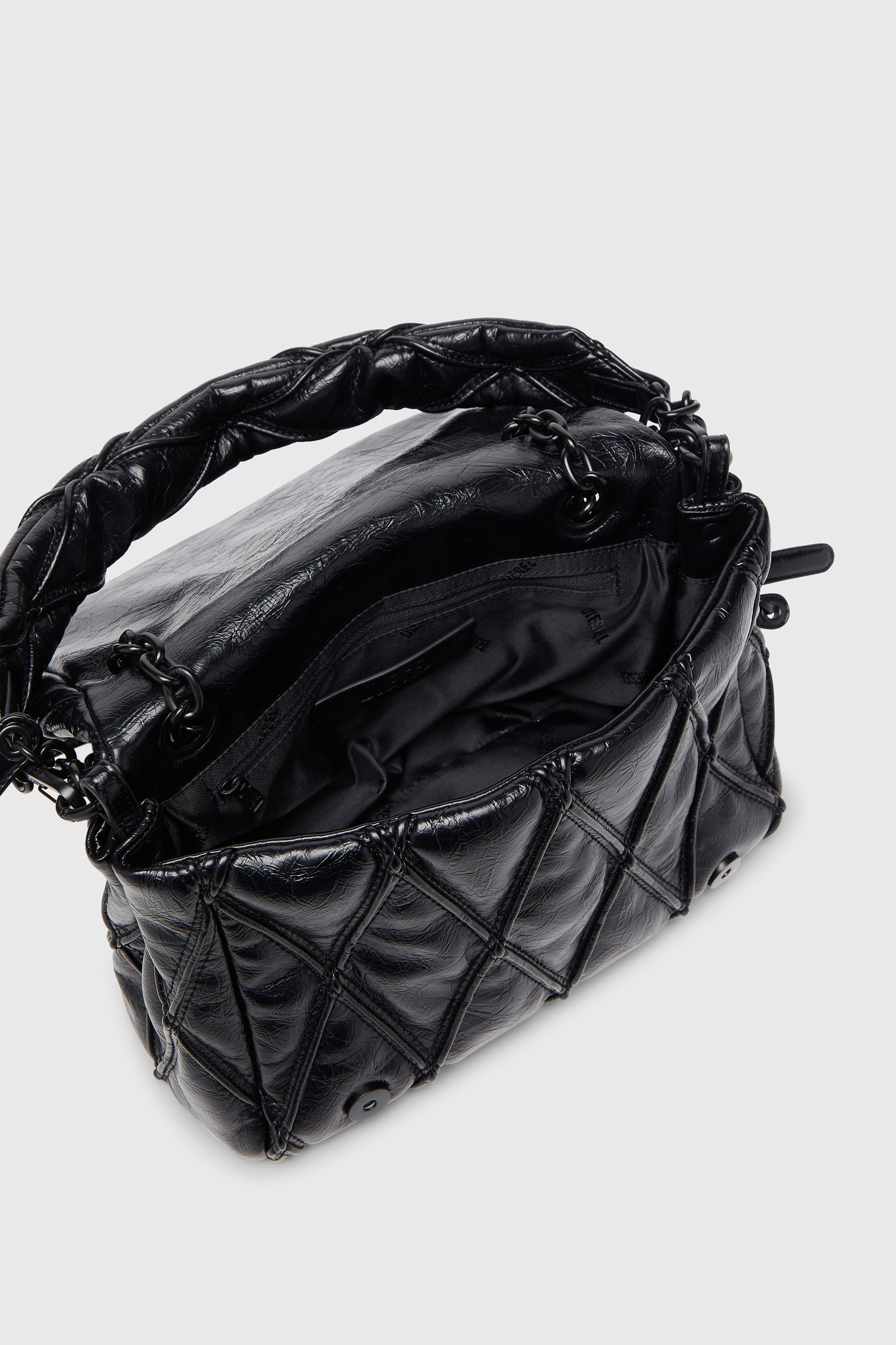 Diesel - CHARM-D SHOULDER M, Female's ショルダーバッグ M in ブラック - 4