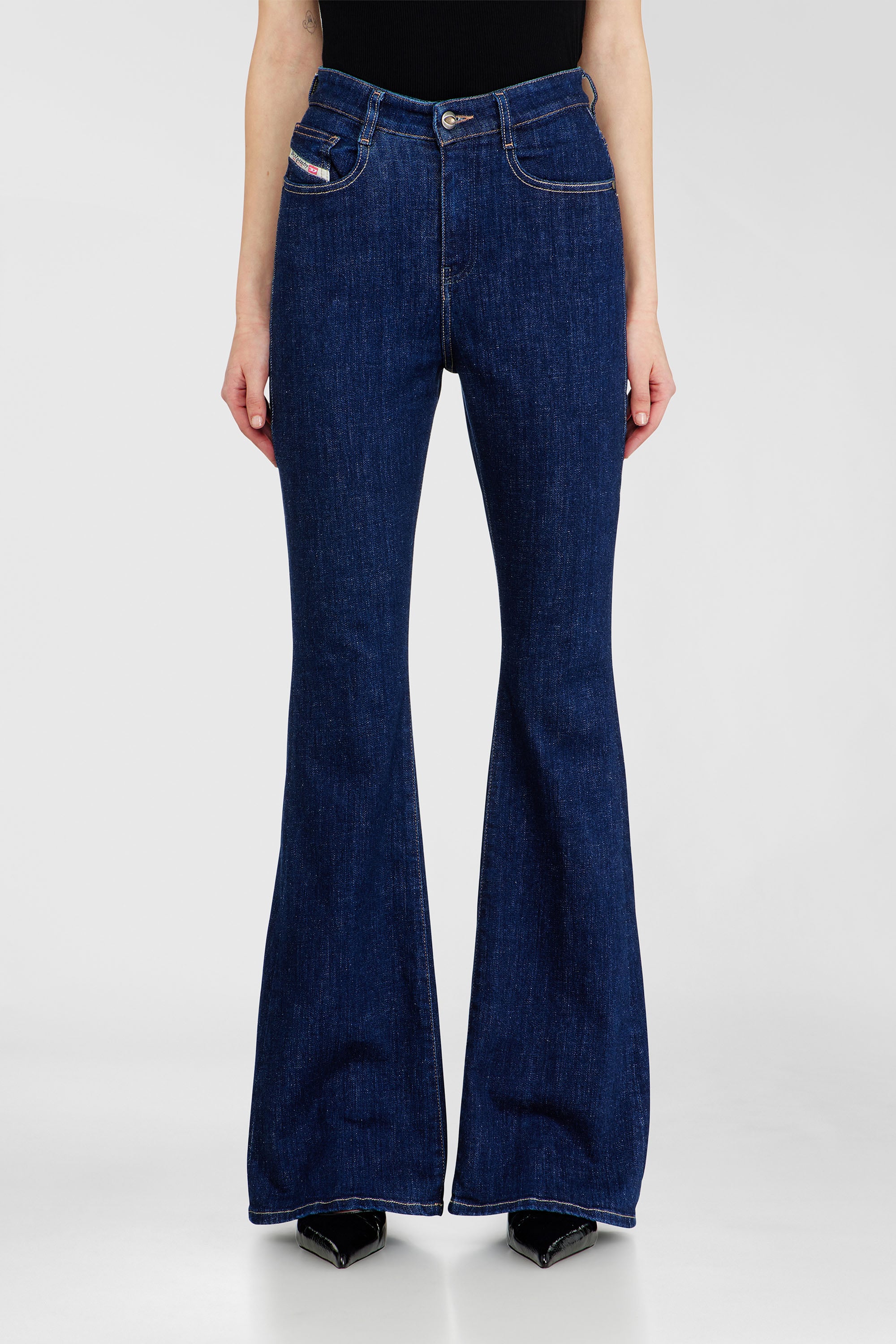 Diesel - Female's Bootcut Jeans 1973 D-Partt 09Q03, ダークブルー - 1