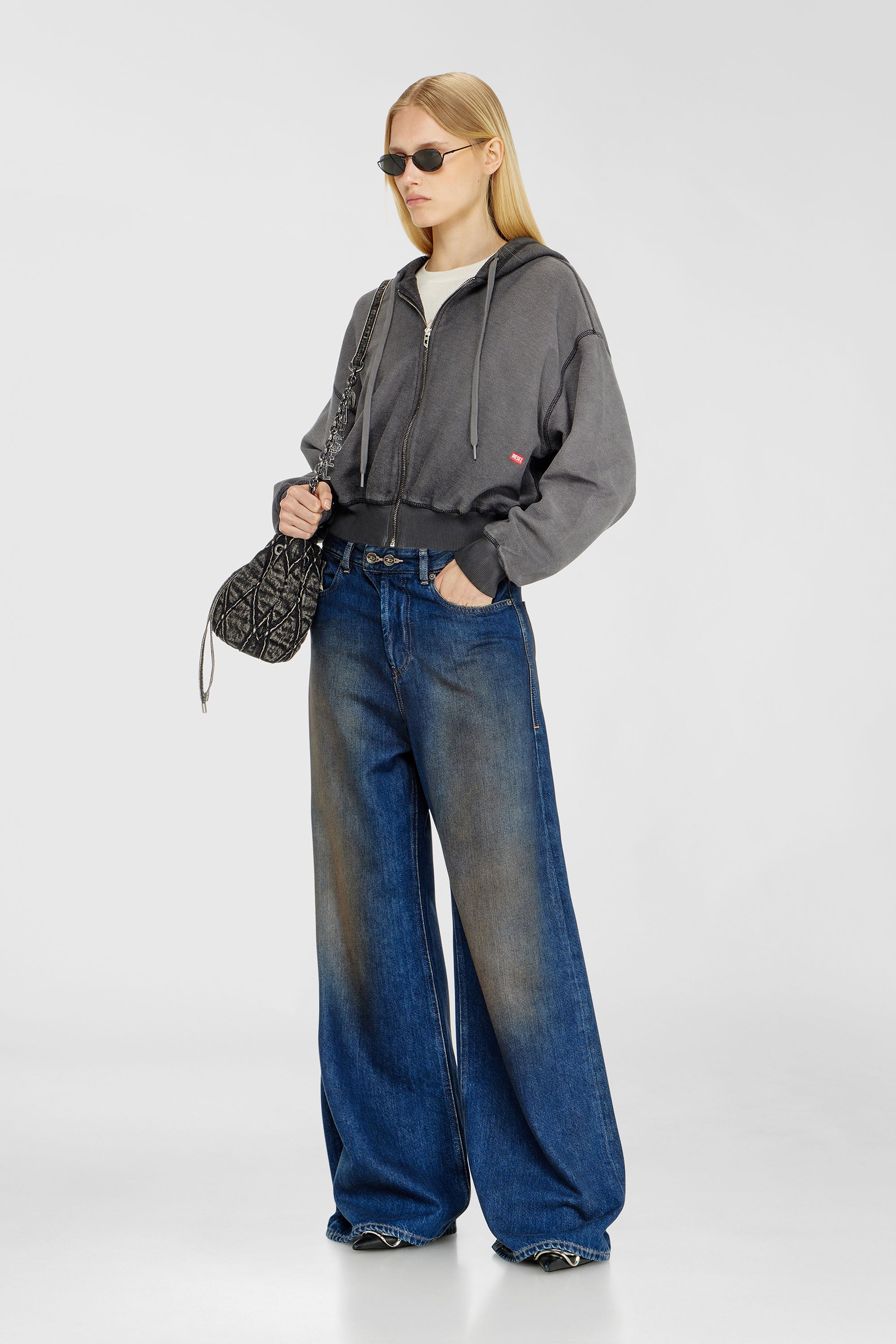 Diesel - Female's Relaxed Jeans 1996 D-Sire 09P47, ダークブルー - 1